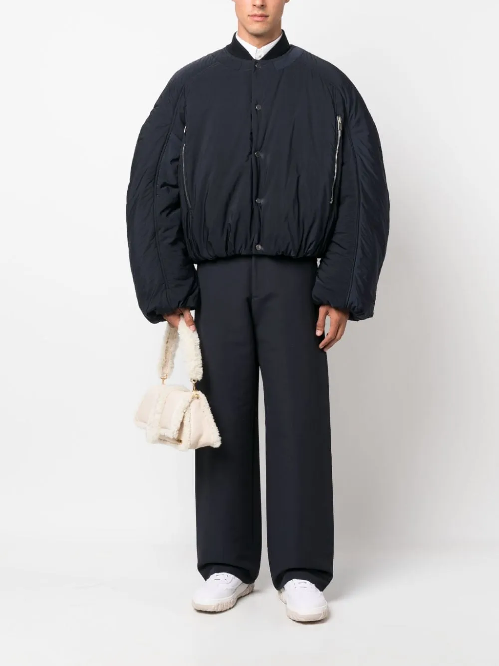Giacca le bomber croissant in blu - uomo