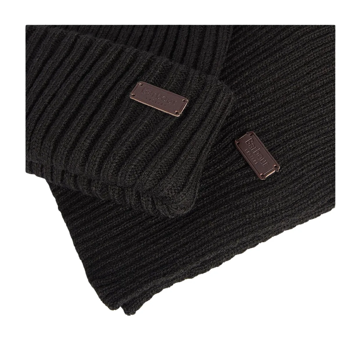 Gift Set Uomo Barbour Cappello+Sciarpa Crimdon Nero