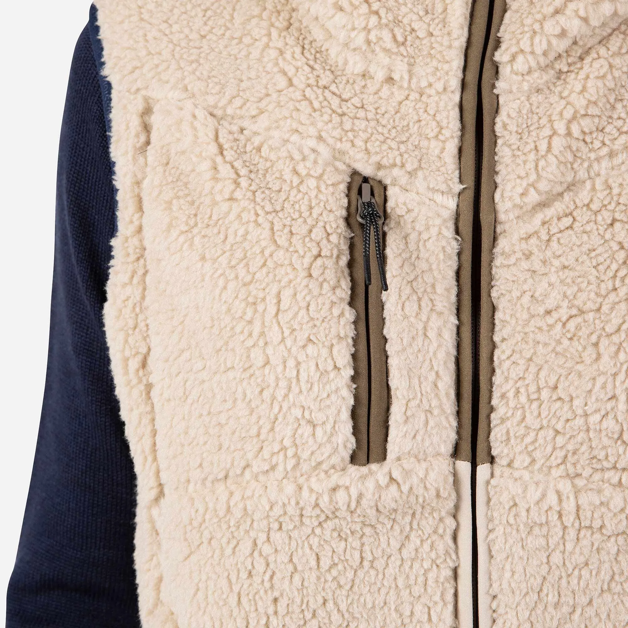 Gilet in pile curly donna
