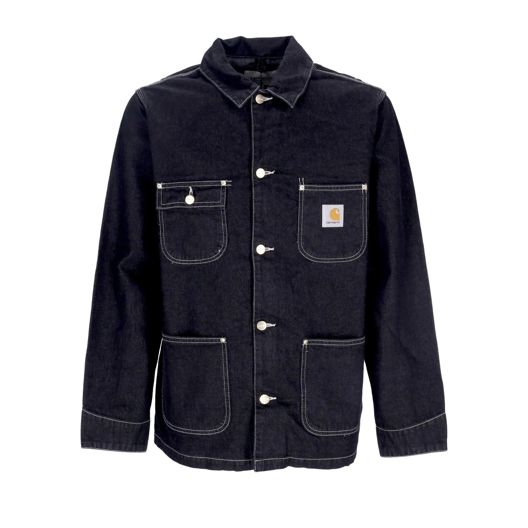 Giubbotto Jeans Uomo Og Chore Coat Black One Wash