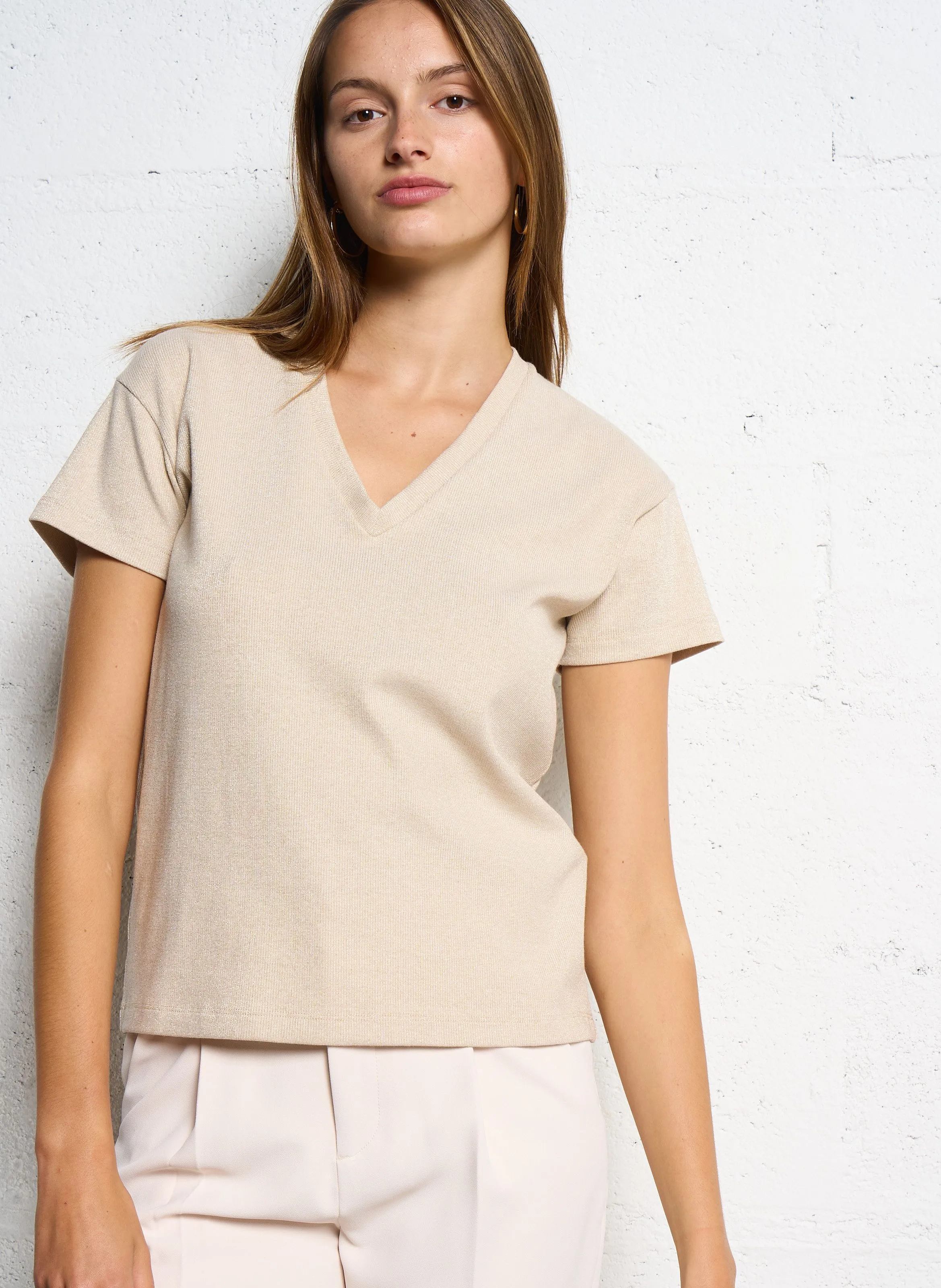  I CODE   Maglietta in maglia metallica | Bianco