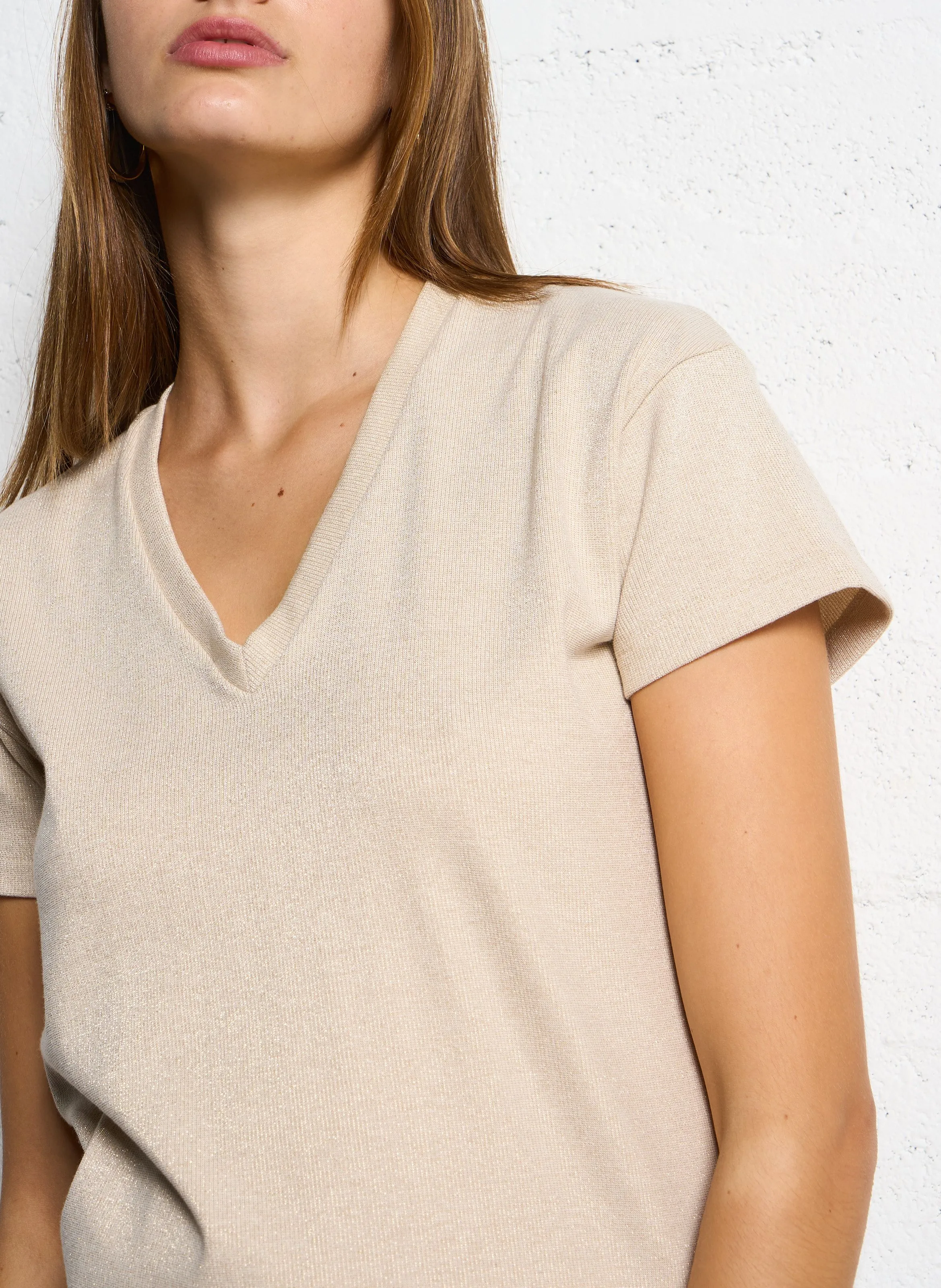  I CODE   Maglietta in maglia metallica | Bianco