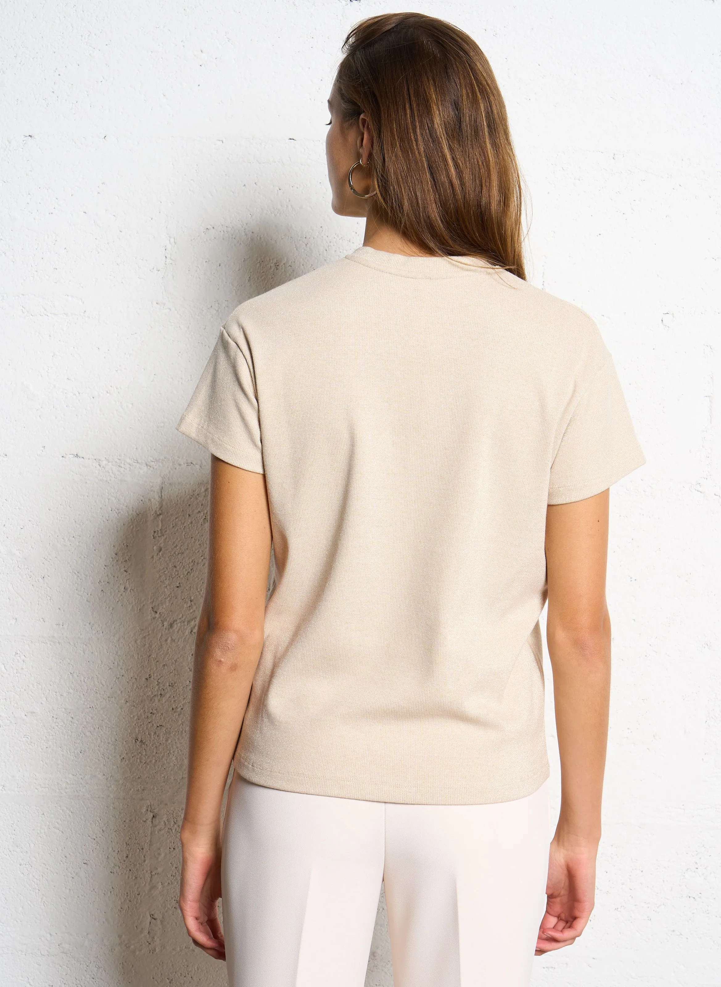  I CODE   Maglietta in maglia metallica | Bianco