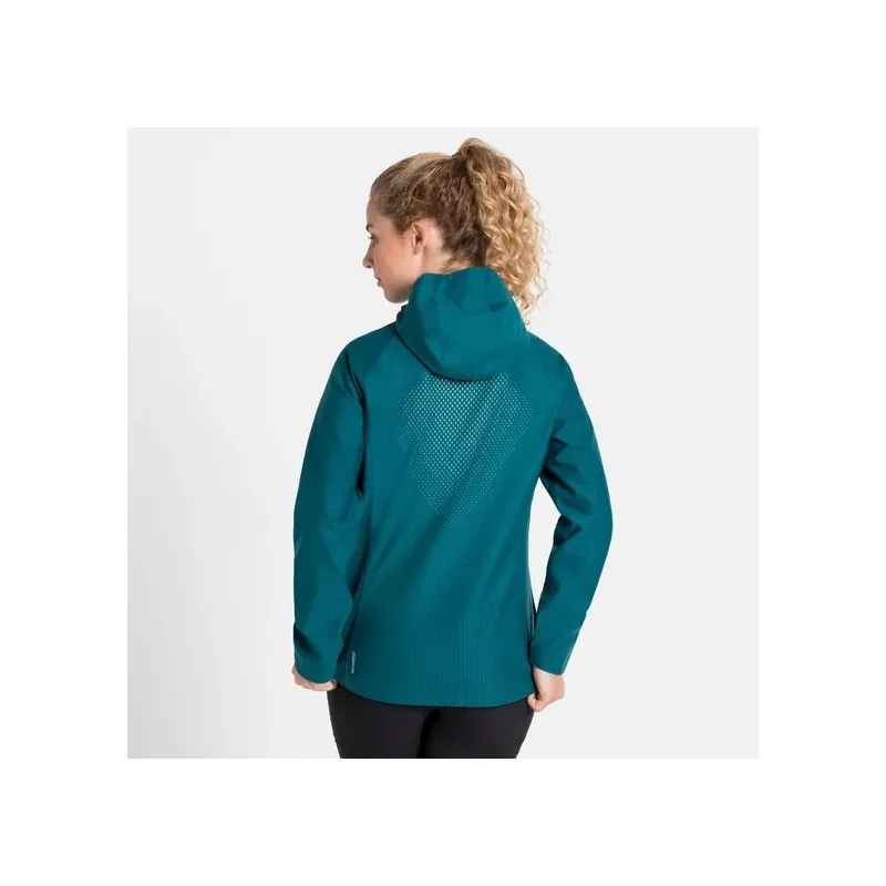 Impermeabile ODLO Blackcomb FutureKnit 3L (sommerso) Giacca impermeabile per donna