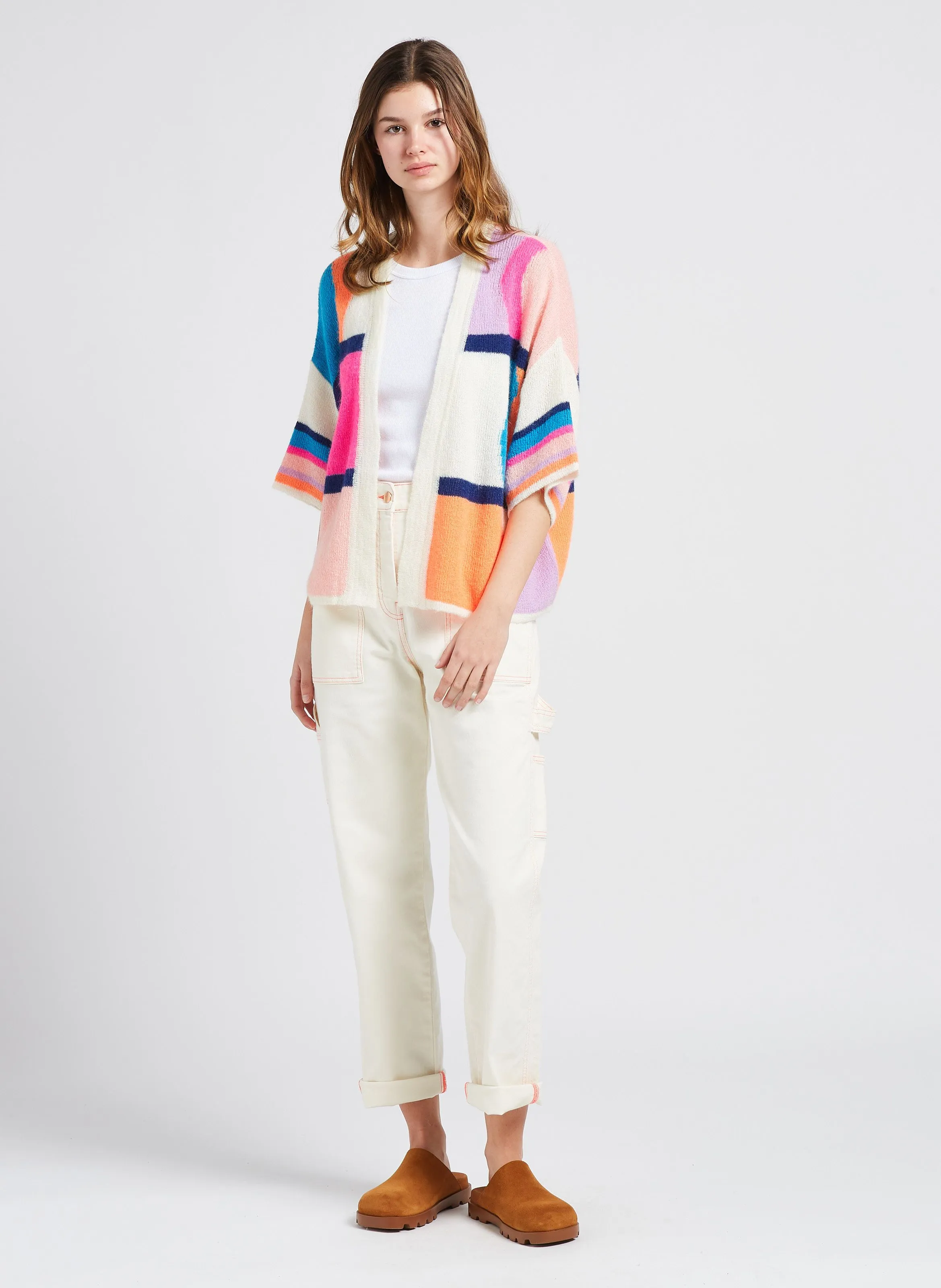  INDEE   NORMANDY - Cardigan in maglia | Bianco