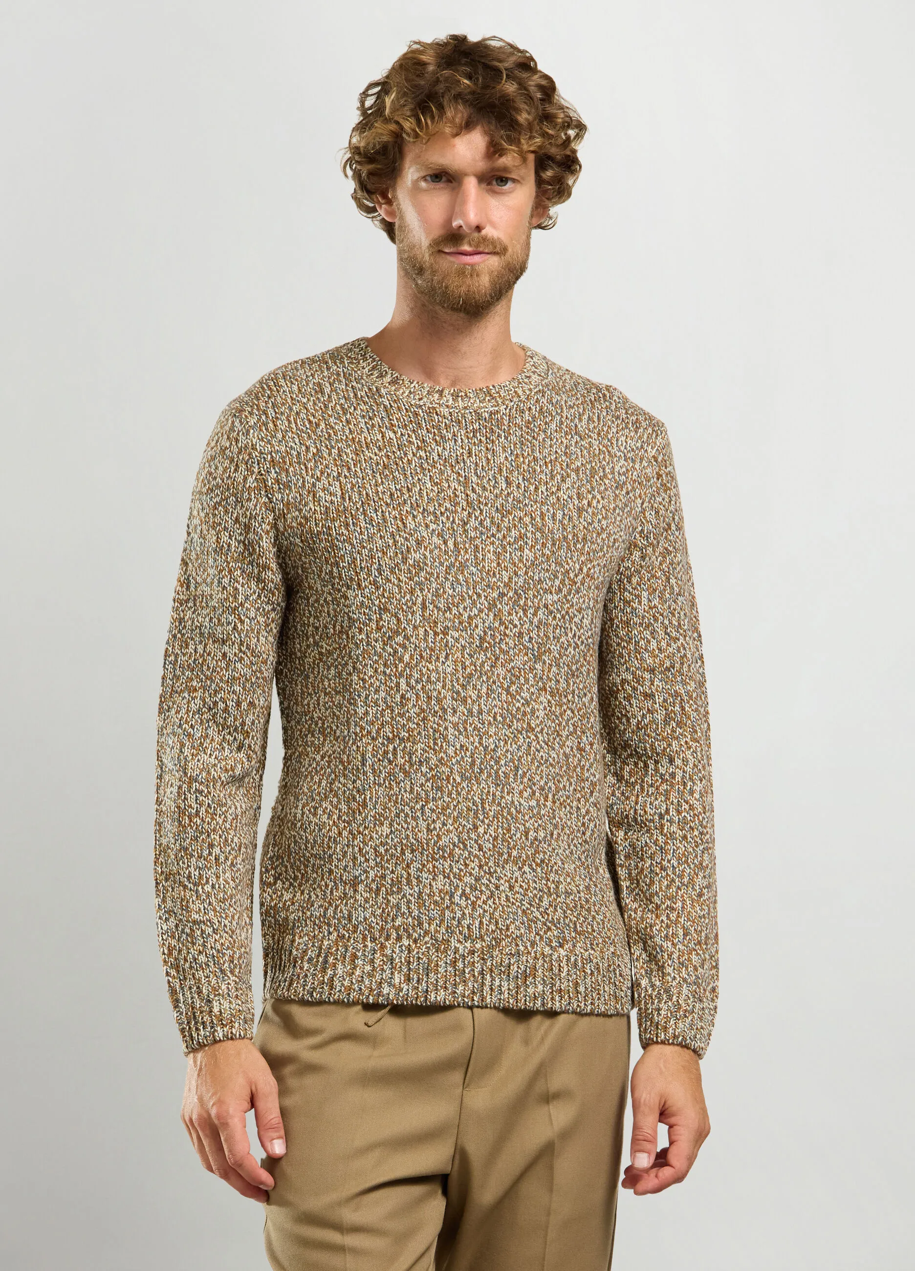 J. HART & BROS  Maglione girocollo maglia rasata uomo