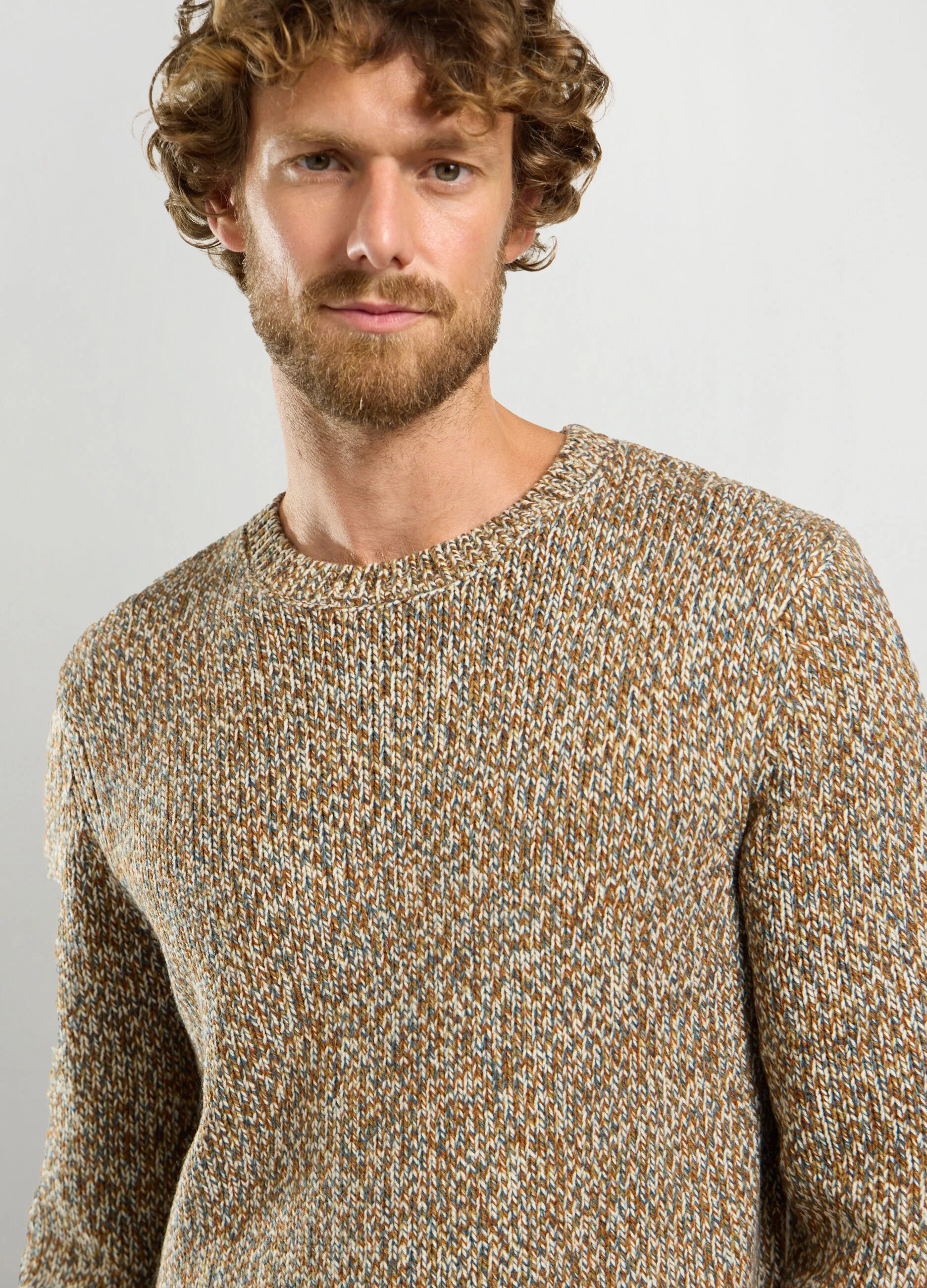 J. HART & BROS  Maglione girocollo maglia rasata uomo