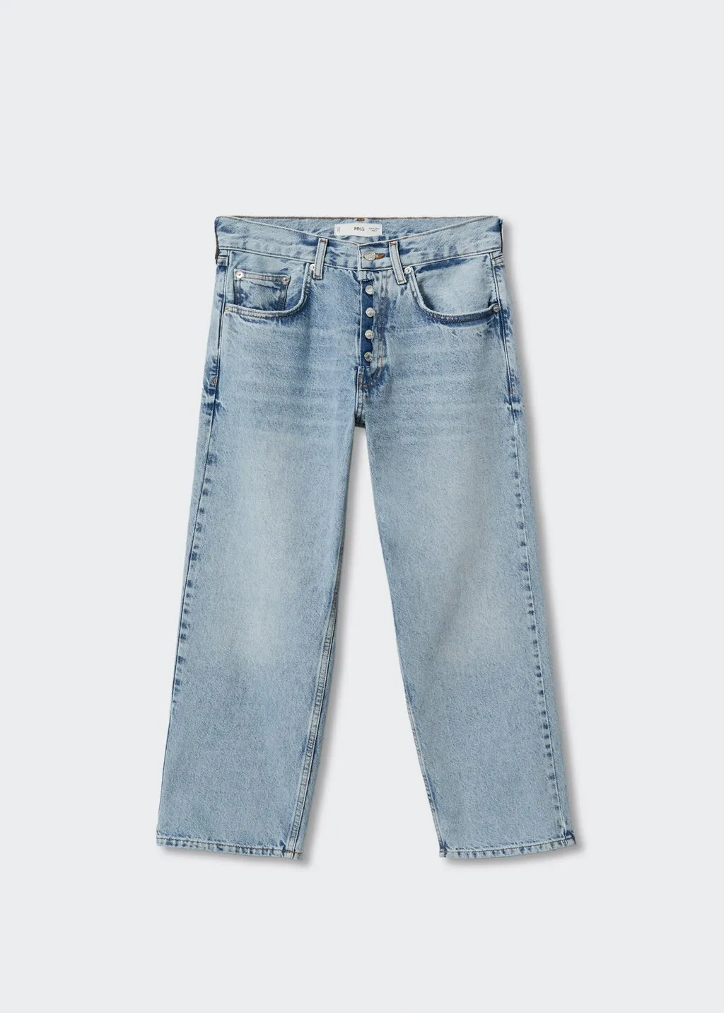 Jeans diritti crop