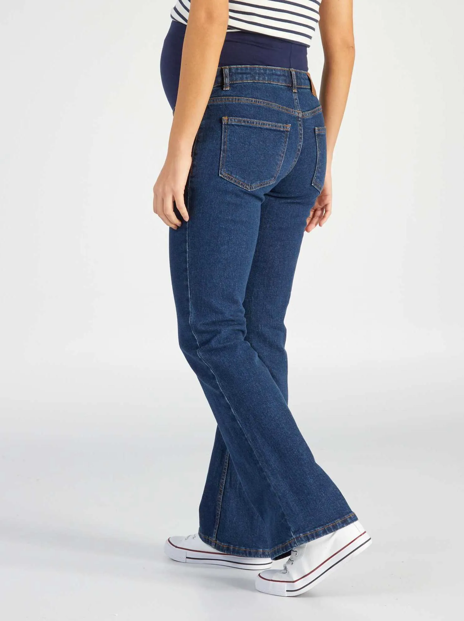 Jeans premaman taglio flare - BLU