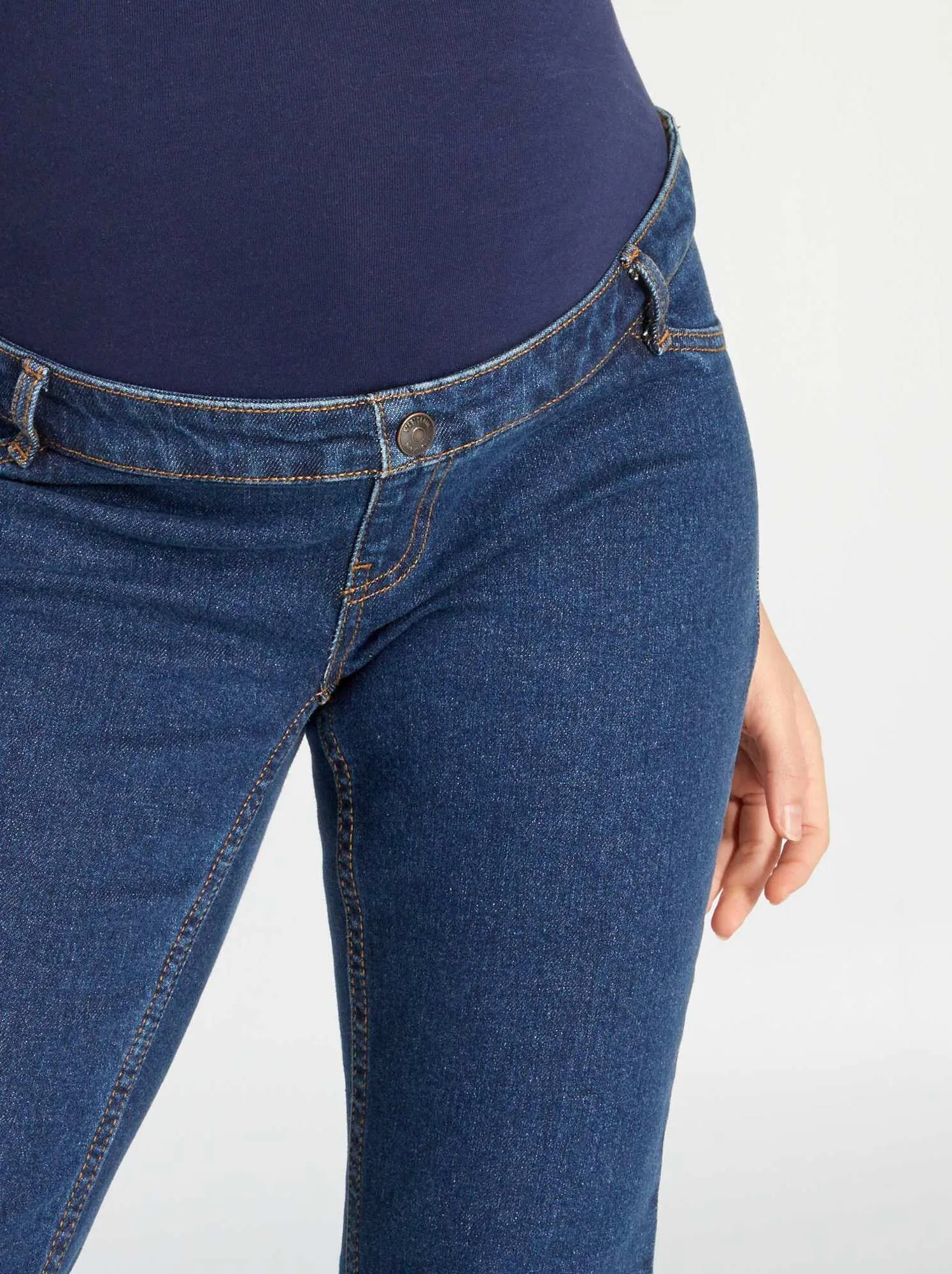 Jeans premaman taglio flare - BLU