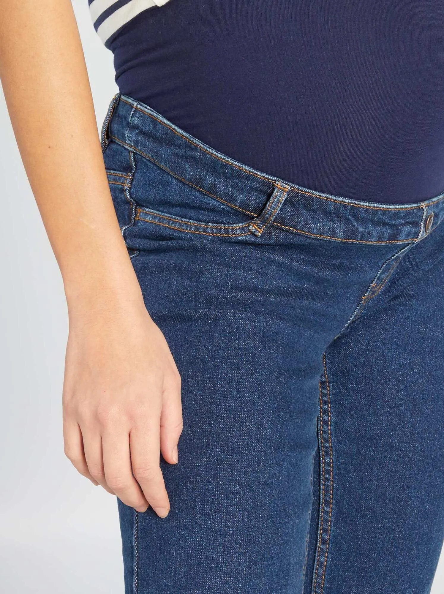 Jeans premaman taglio flare - BLU
