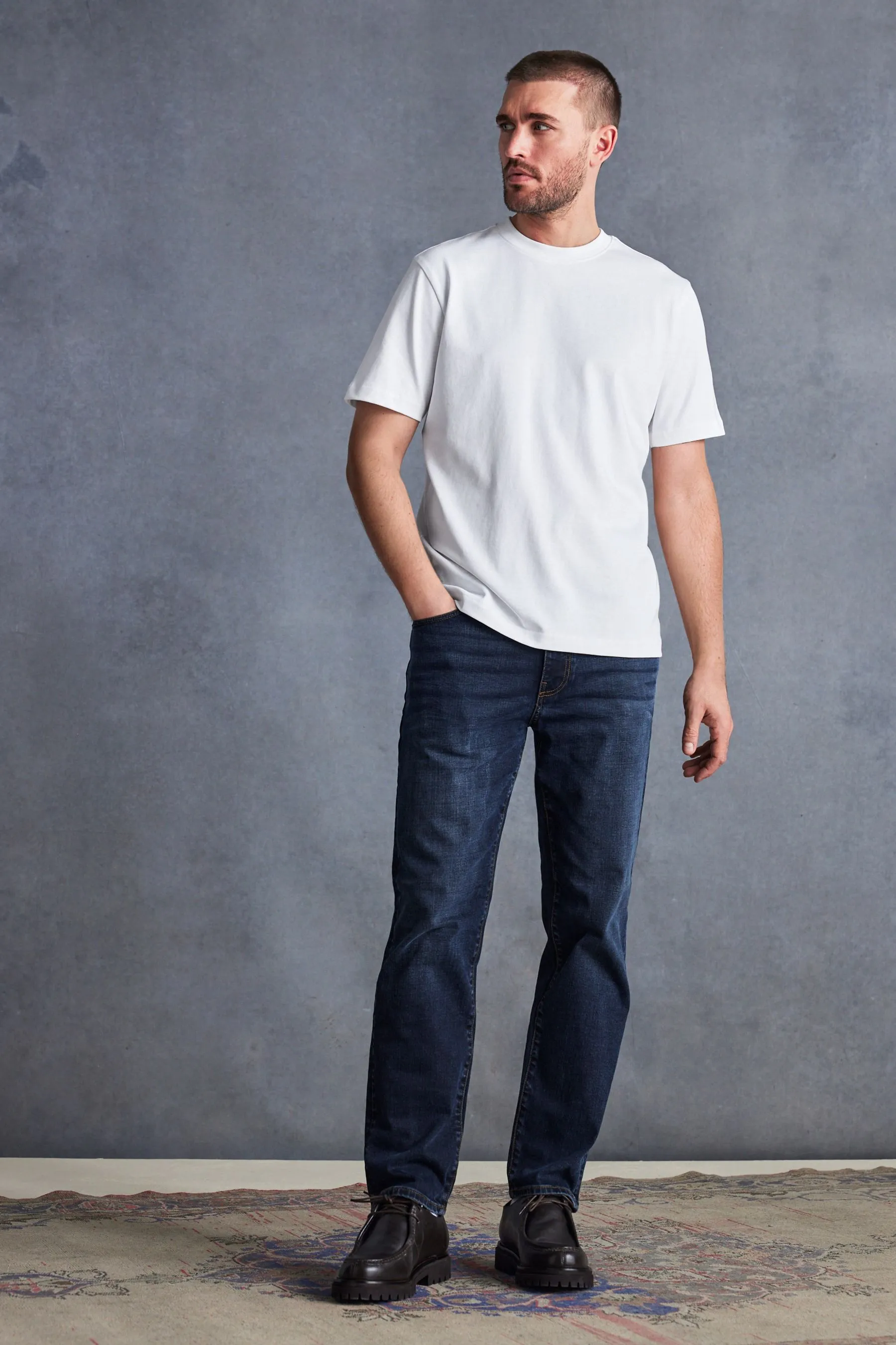 Jeans premium in cotone Signature pesante