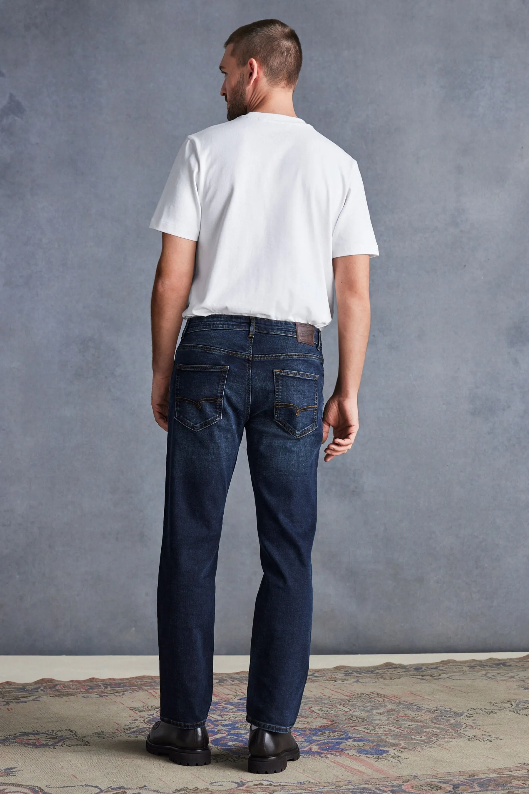 Jeans premium in cotone Signature pesante
