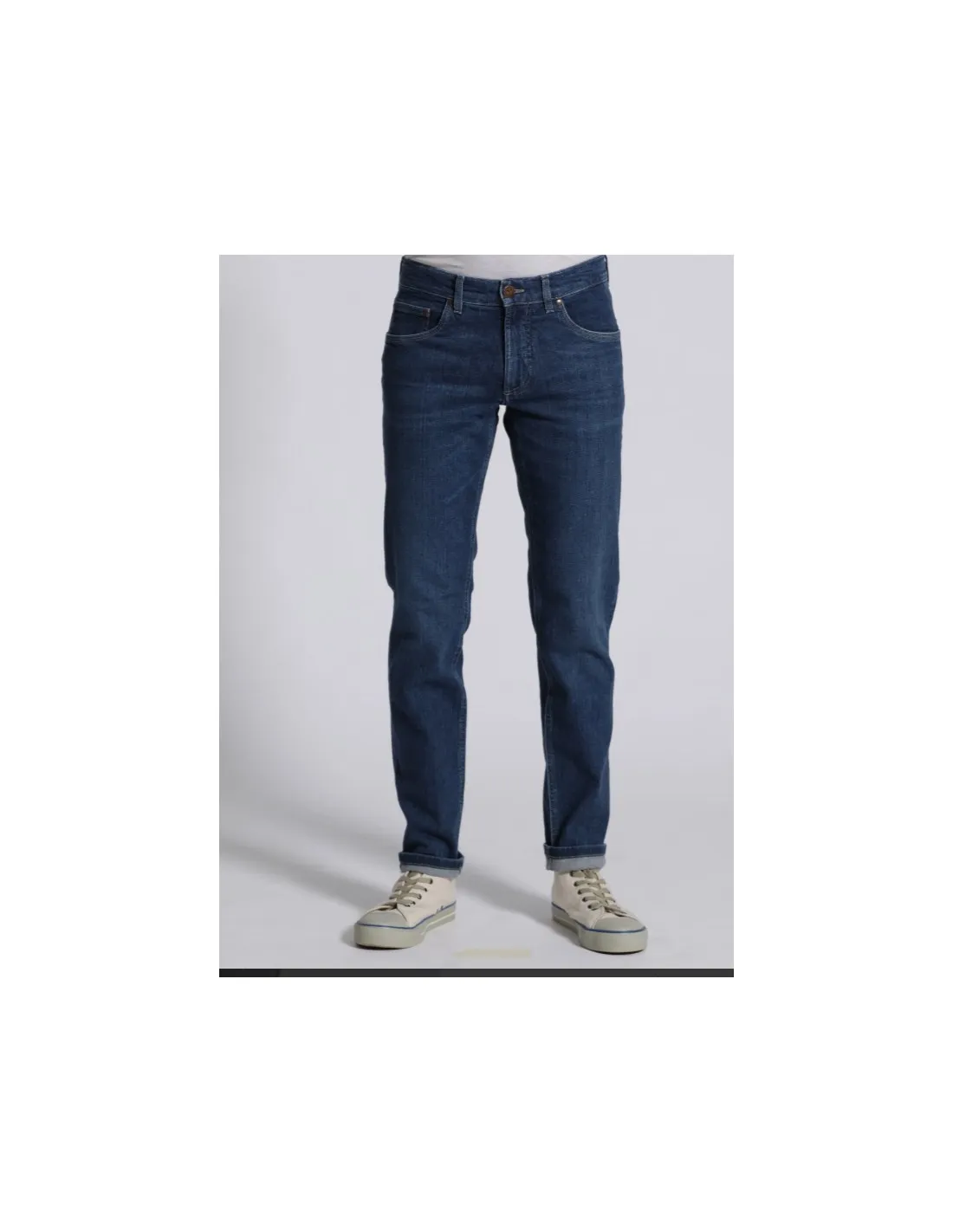 JEANS SLIM FIT IN COTONE BIOLOGICO "FINN"