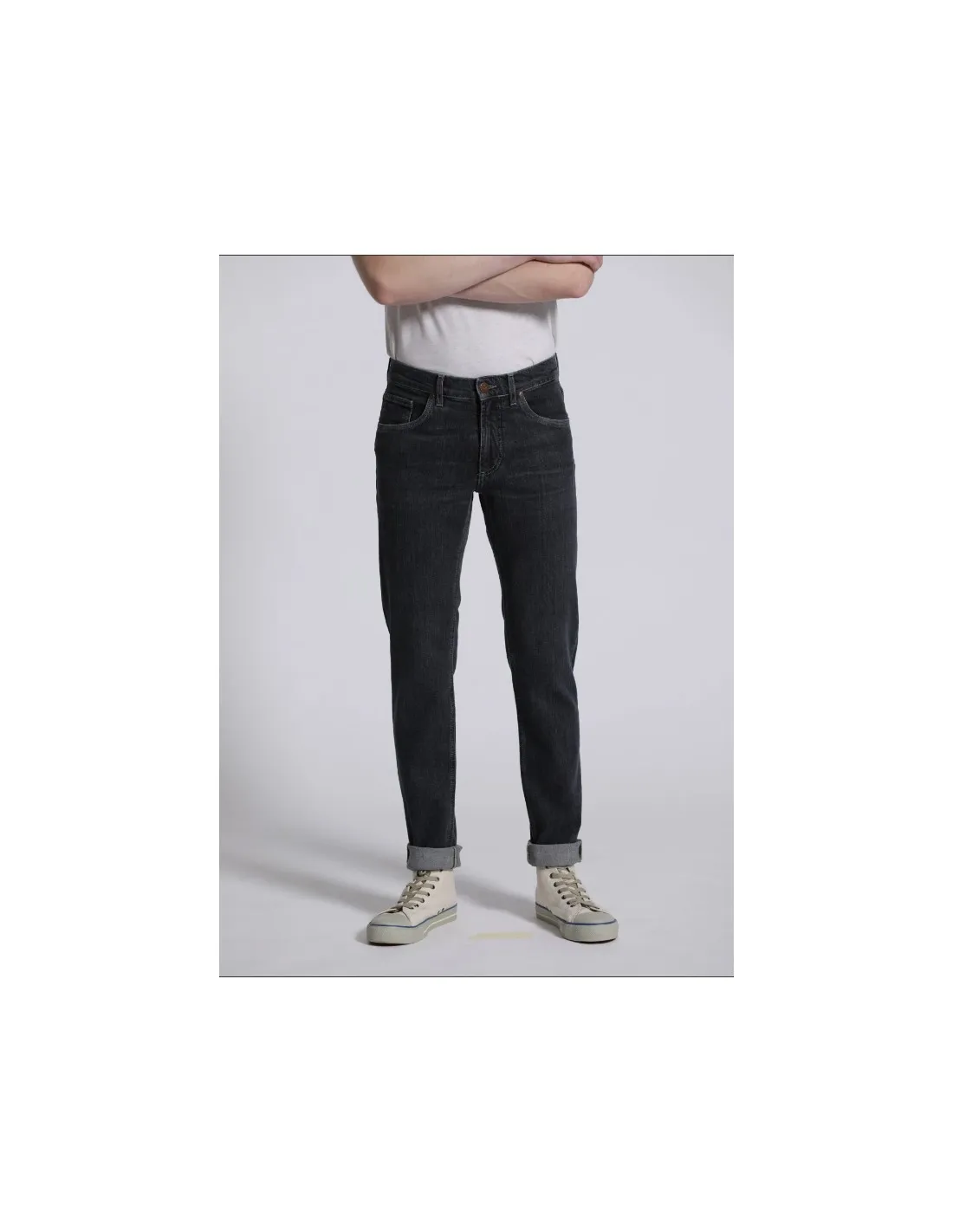JEANS SLIM FIT IN COTONE BIOLOGICO "FINN"
