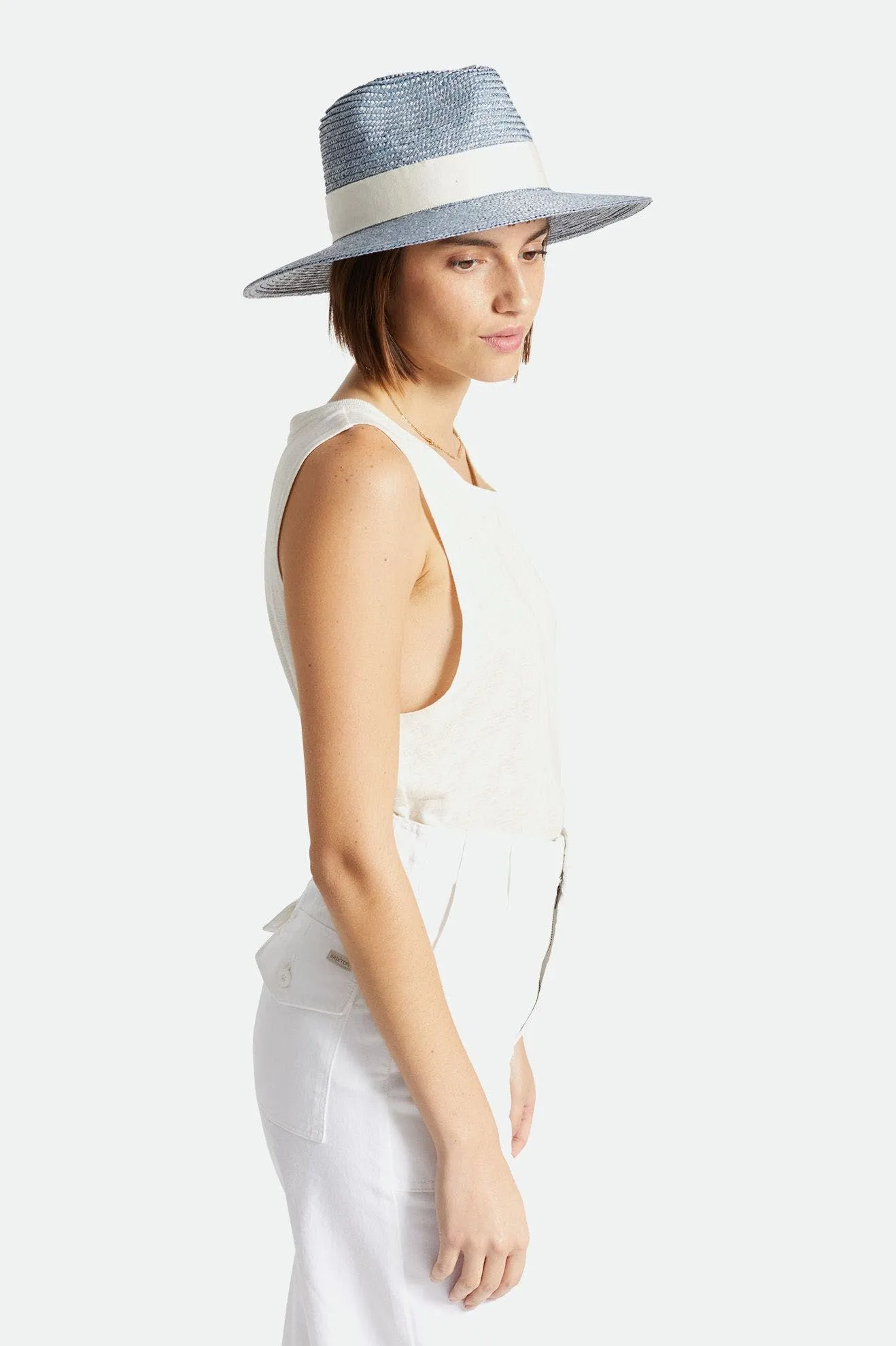 JOANNA SHORT BRIM HAT - HAZE