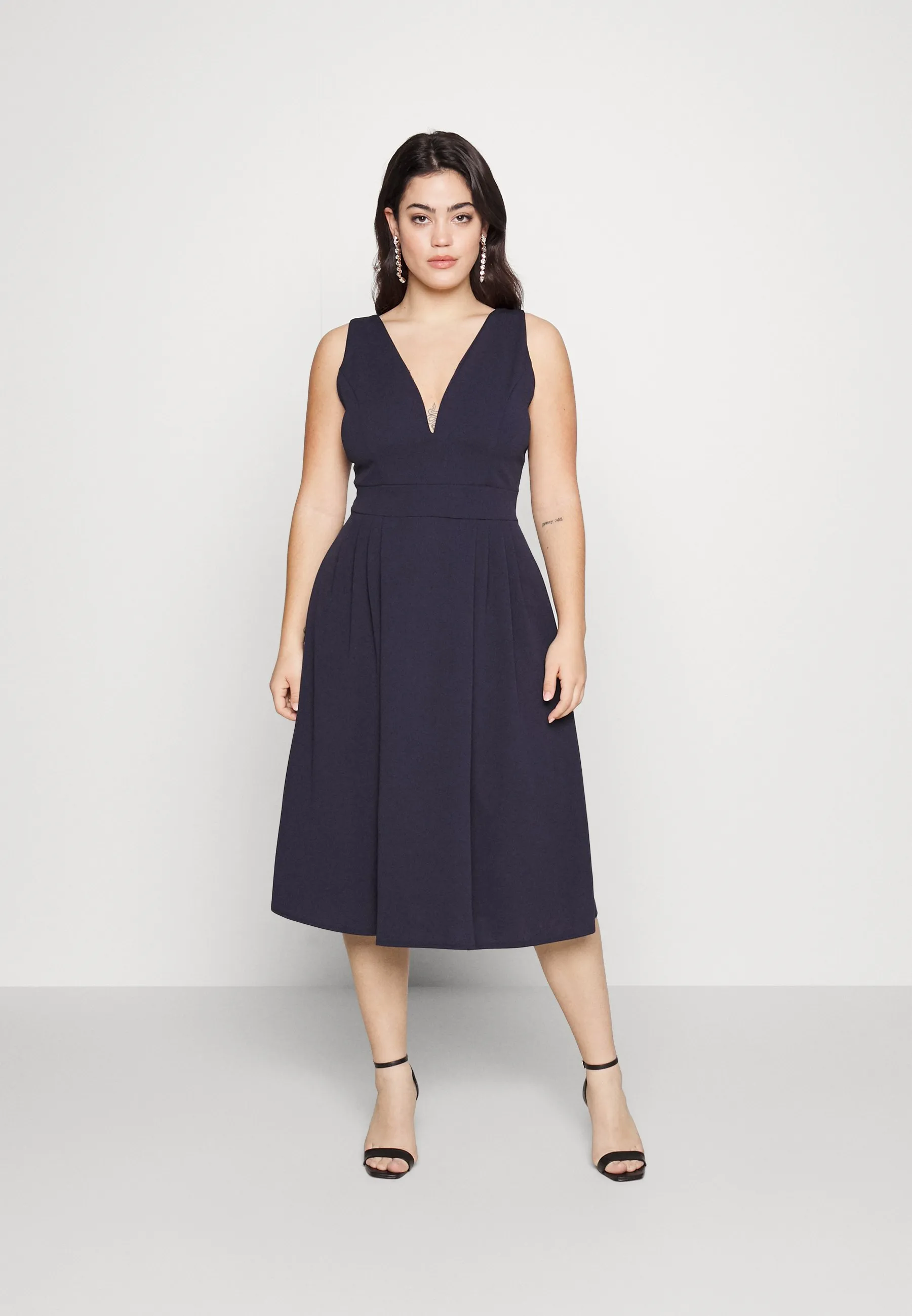 KANDY V NECK MIDI - Vestito estivo