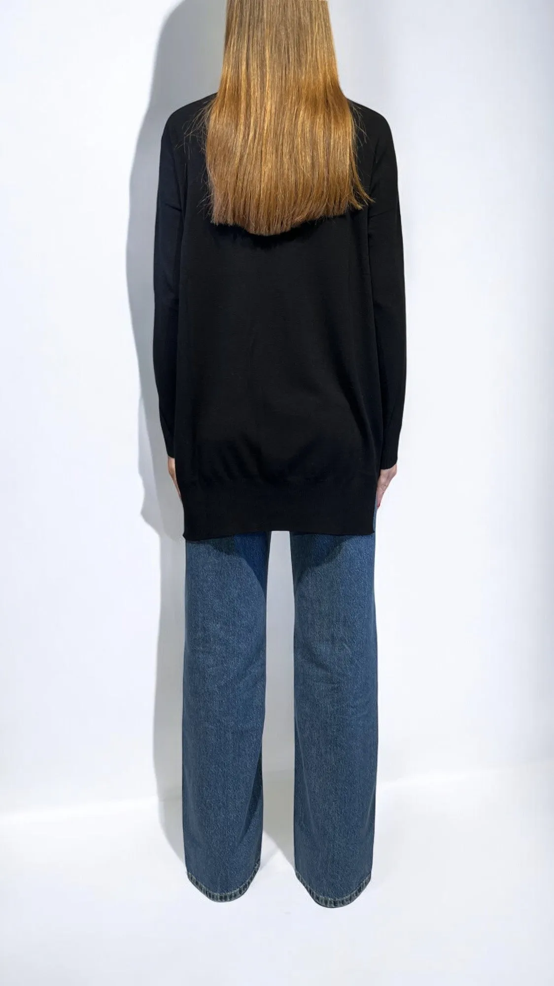 KONTATTO - CARDIGAN MAGLIA RASATA