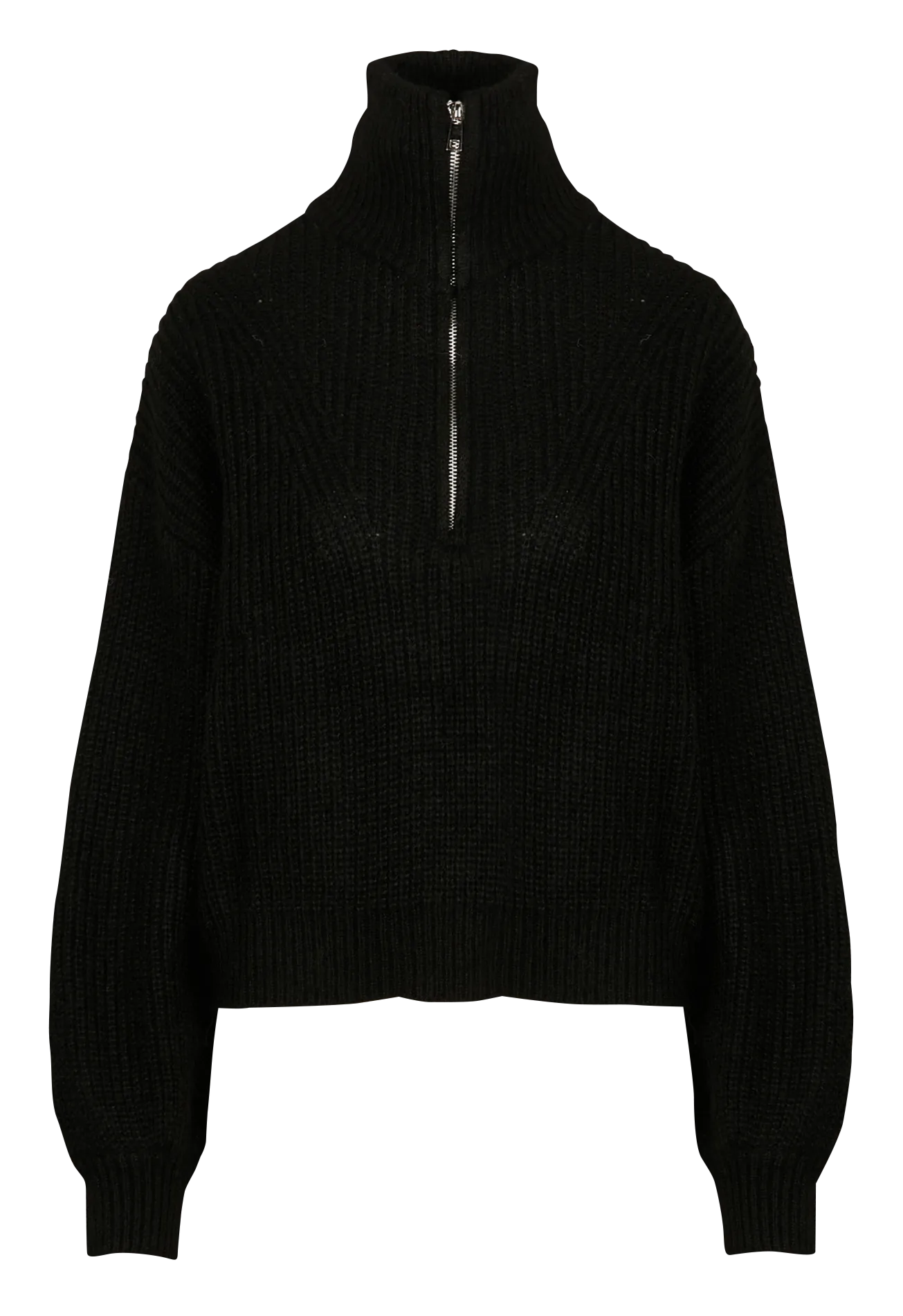  KOOKAI   MINA - Maglione a collo alto oversize in maglia mista | Nero
