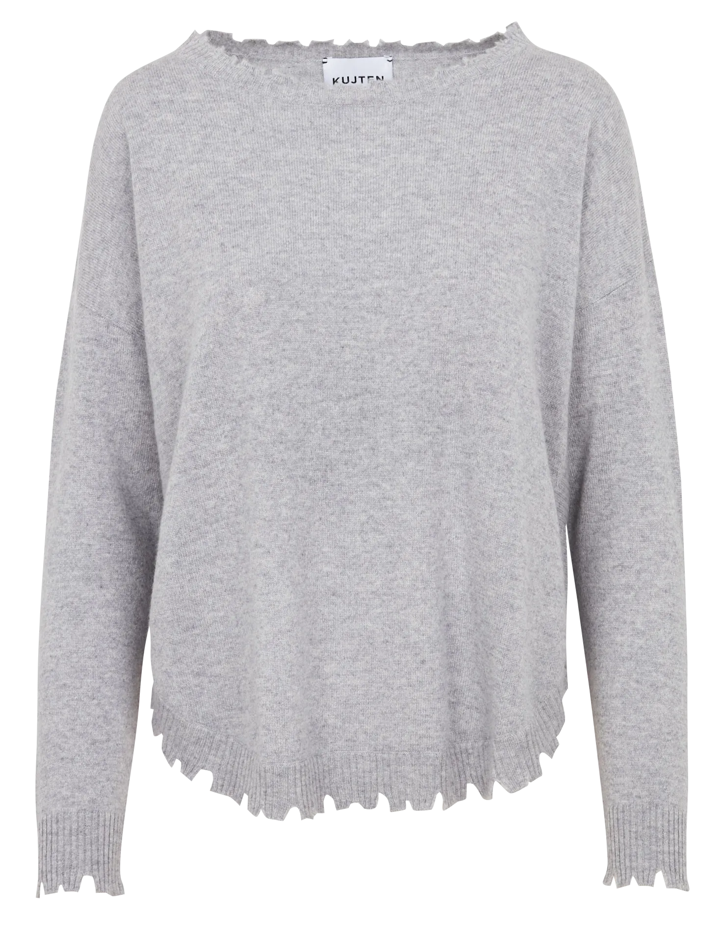  KUJTEN   MELA - Maglione oversize in maglia cashmere | Grigio