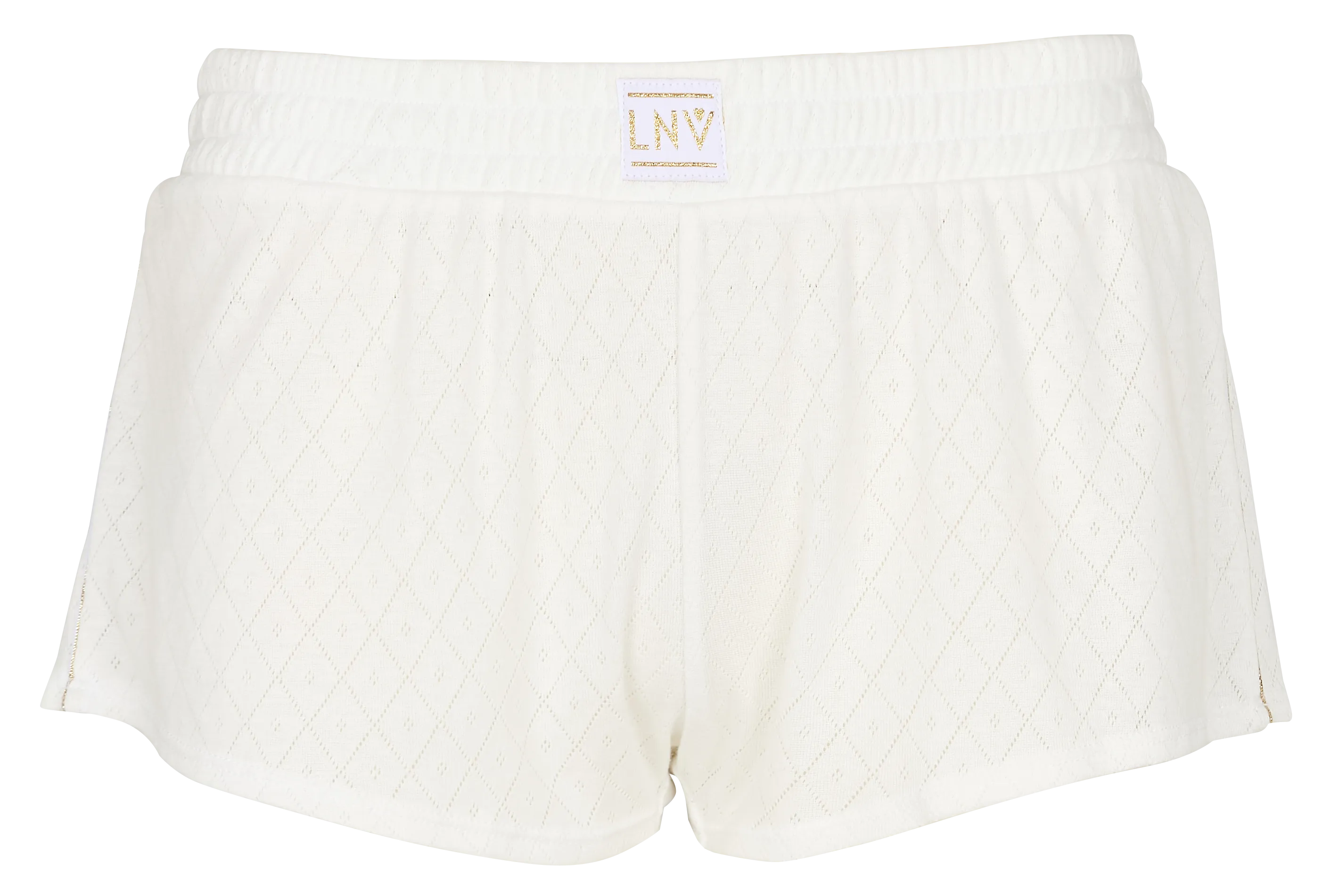  LA NOUVELLE   JULIETTE - Short loungewear in maglia a punto legaccio | Bianco
