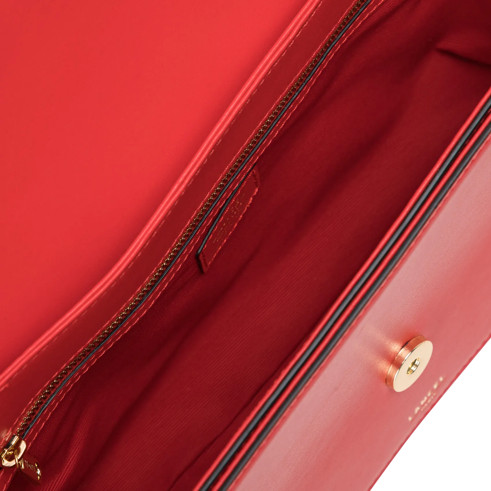  LANCEL   ANGELE M - Borsa a tracolla con patella in pelle | Rosso