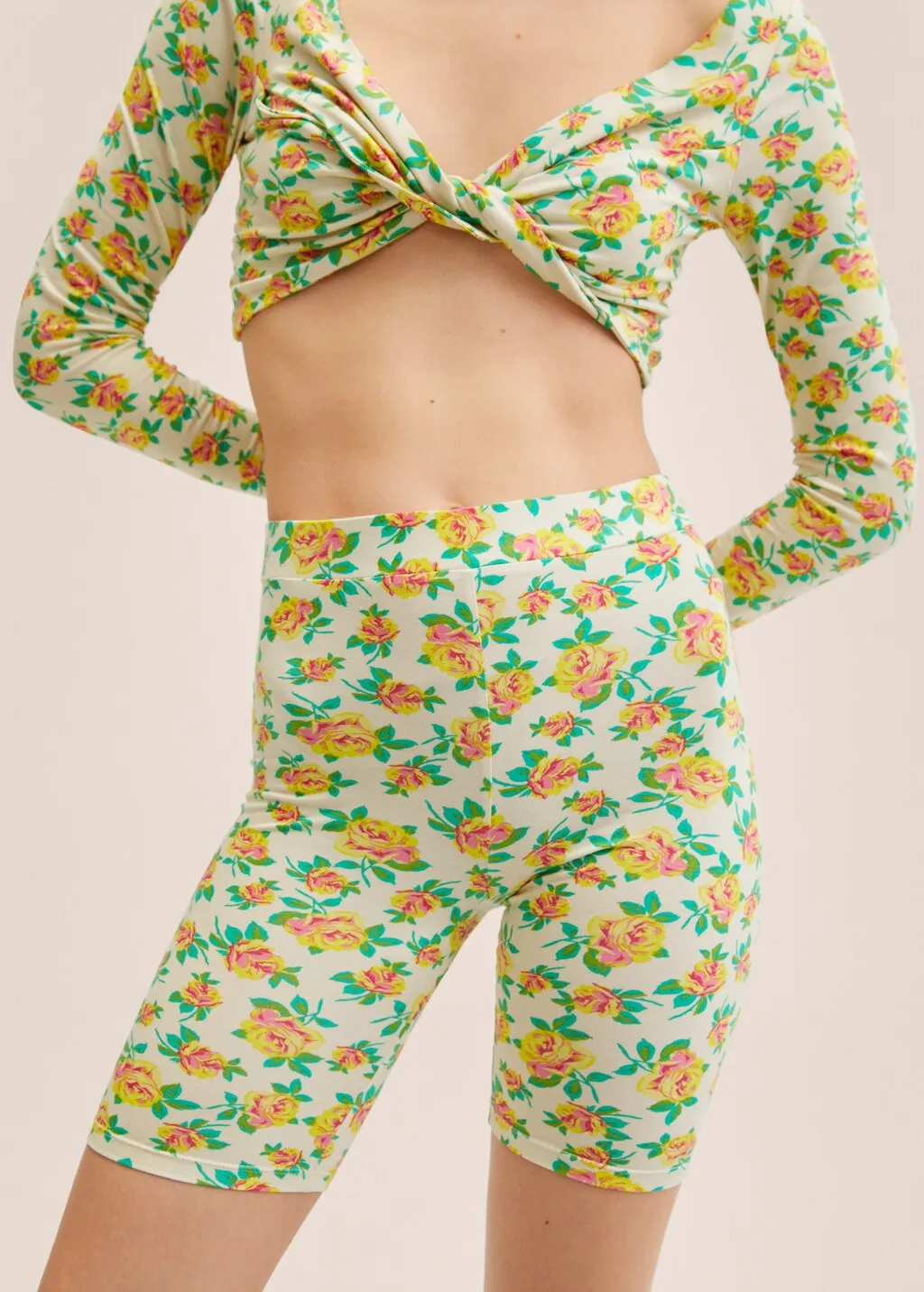 Leggings stampa floreale