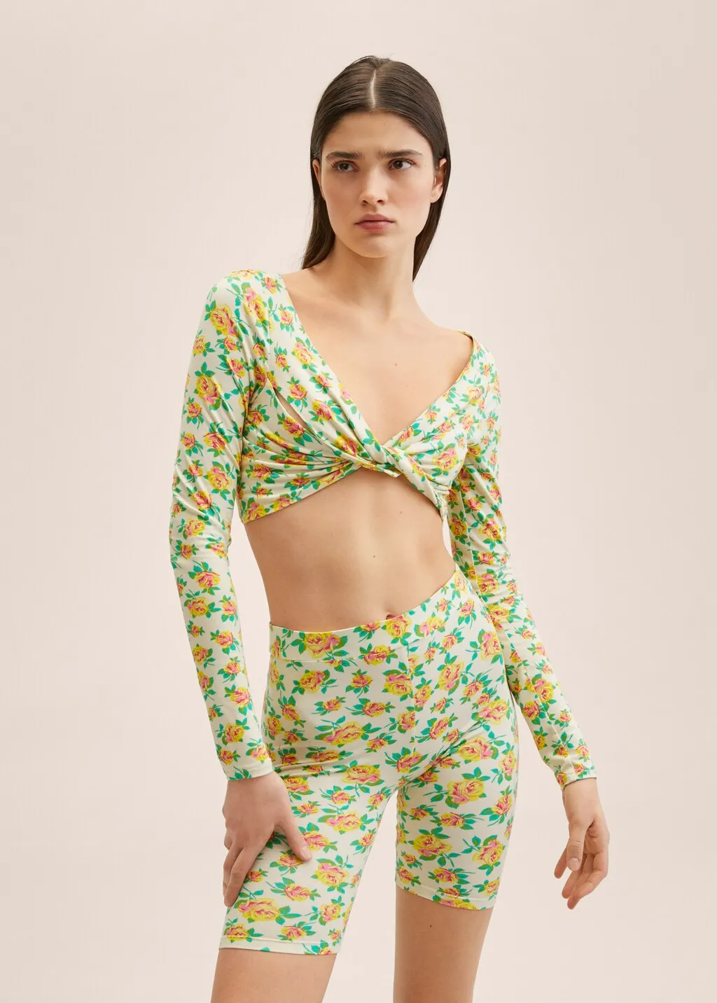 Leggings stampa floreale