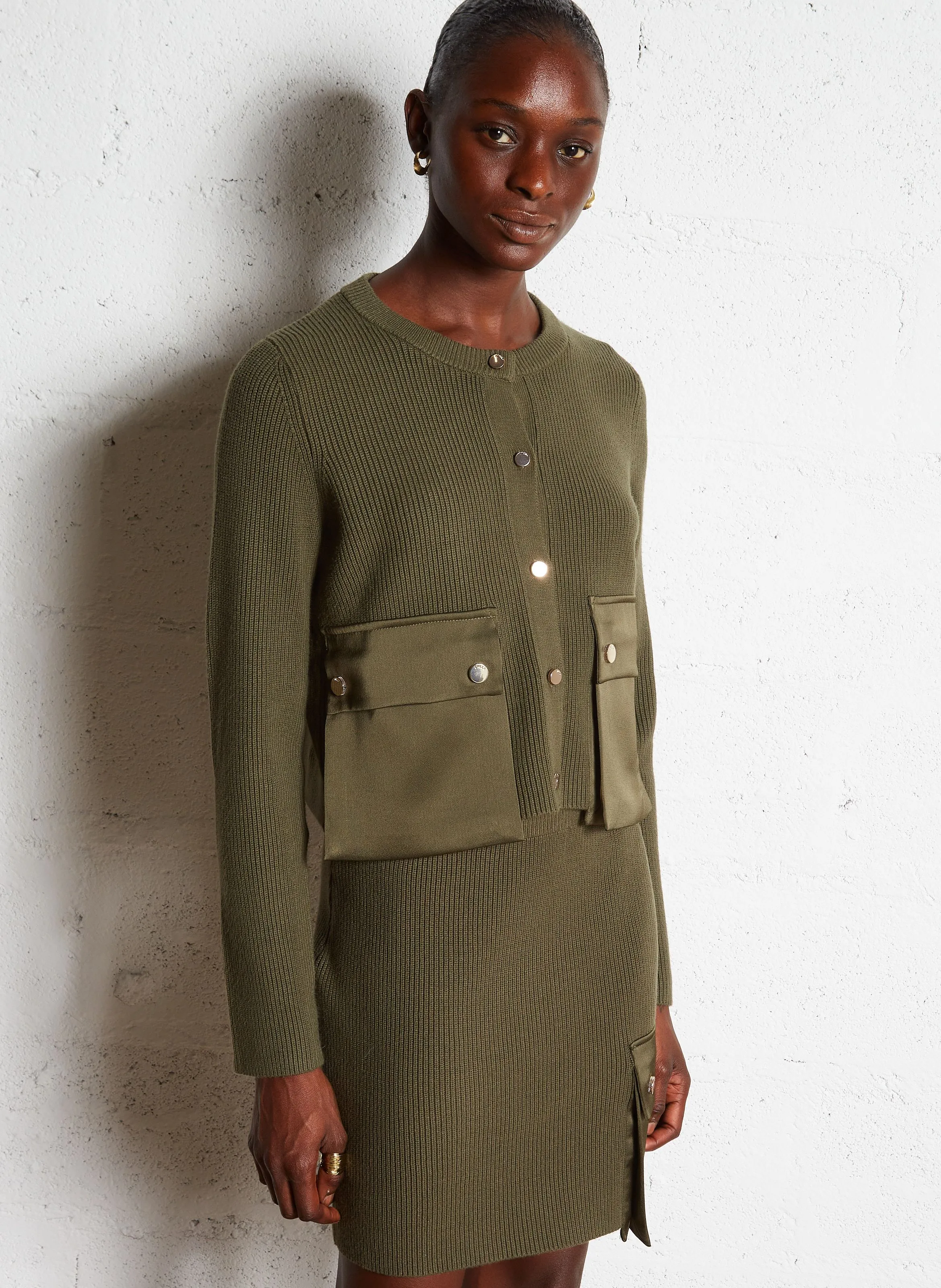  LIU JO   Gonna corta in maglia | Verde