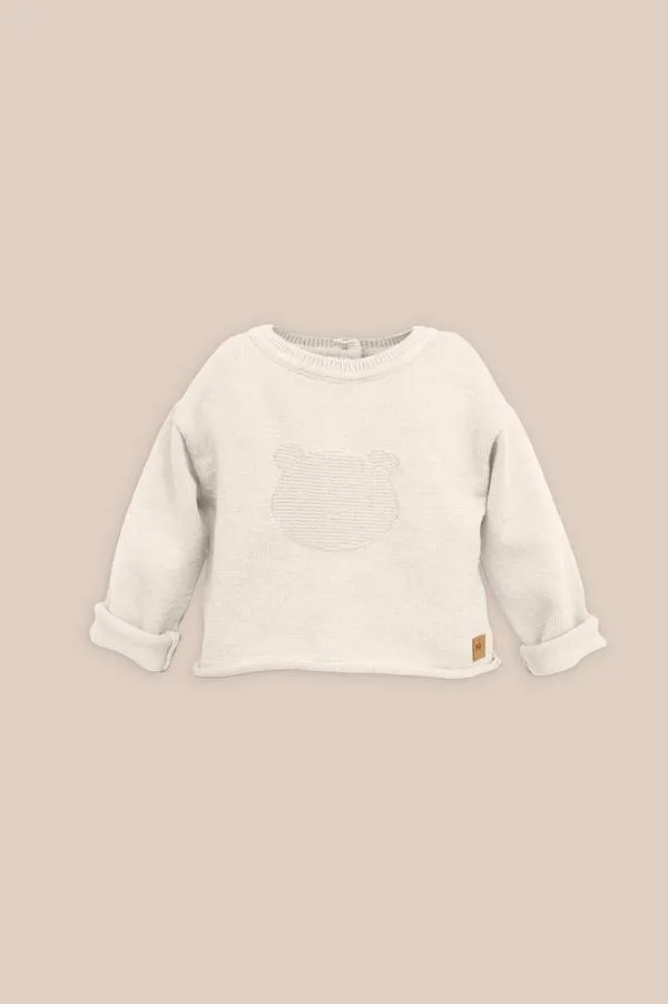 Maglia bimbo fatta a maglia 'Orsetto' - SAND 10