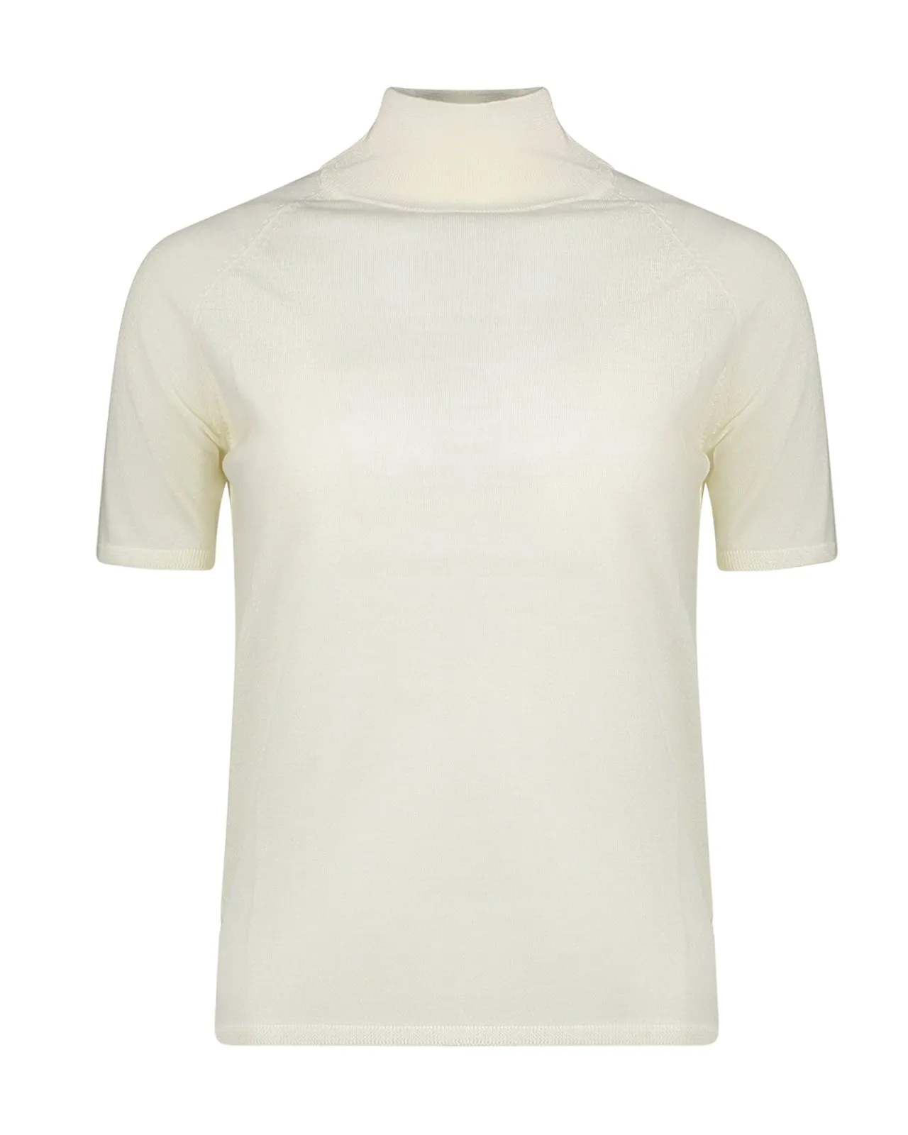 Maglia dolcevita lana avorio