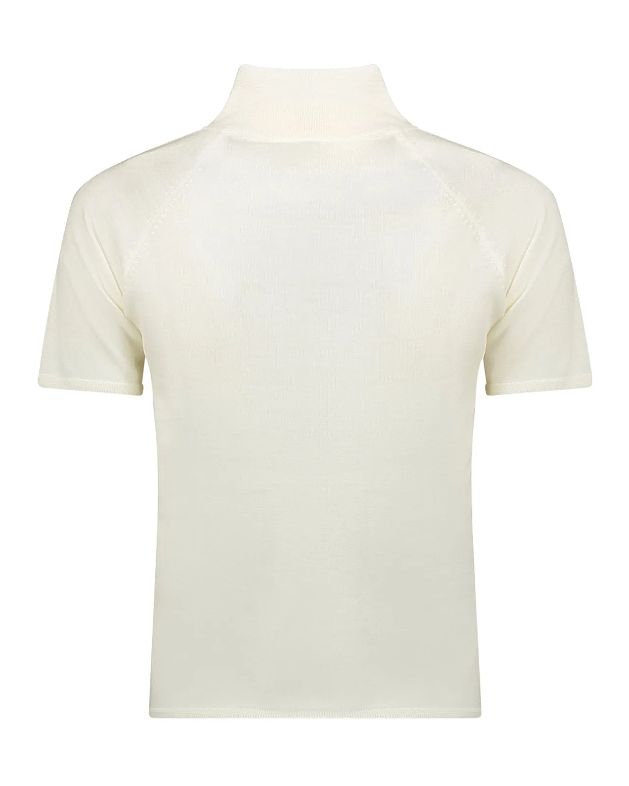 Maglia dolcevita lana avorio