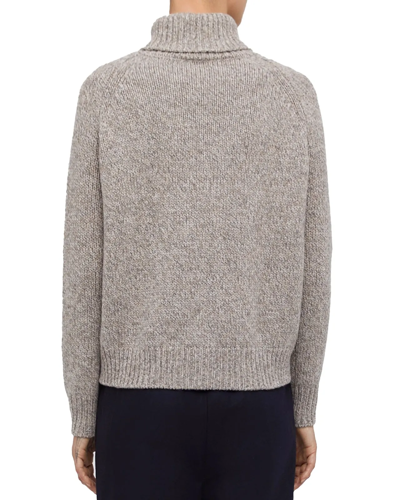 Maglia dolcevita lana grigio
