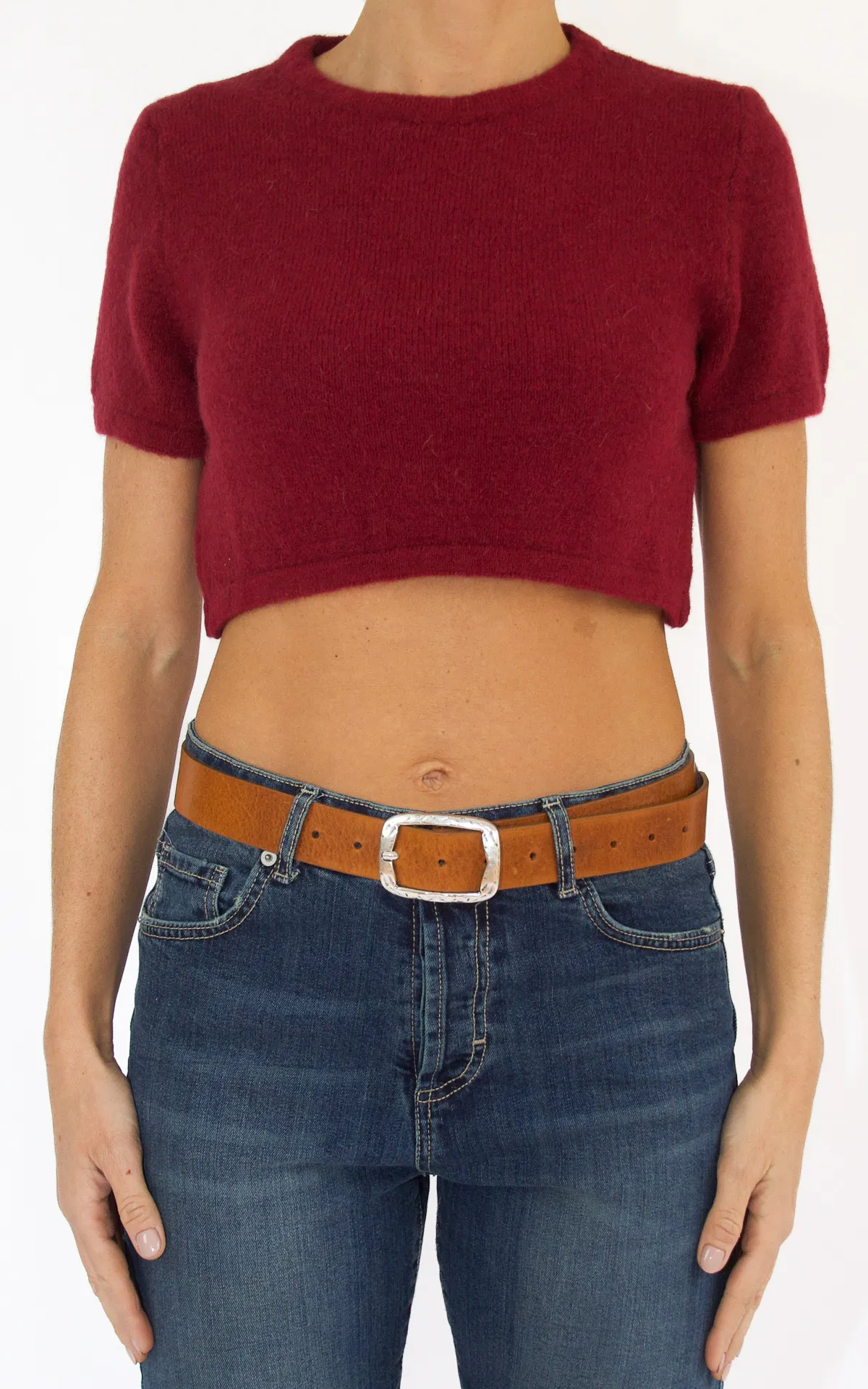 Maglia manica corta bordeaux Off-On