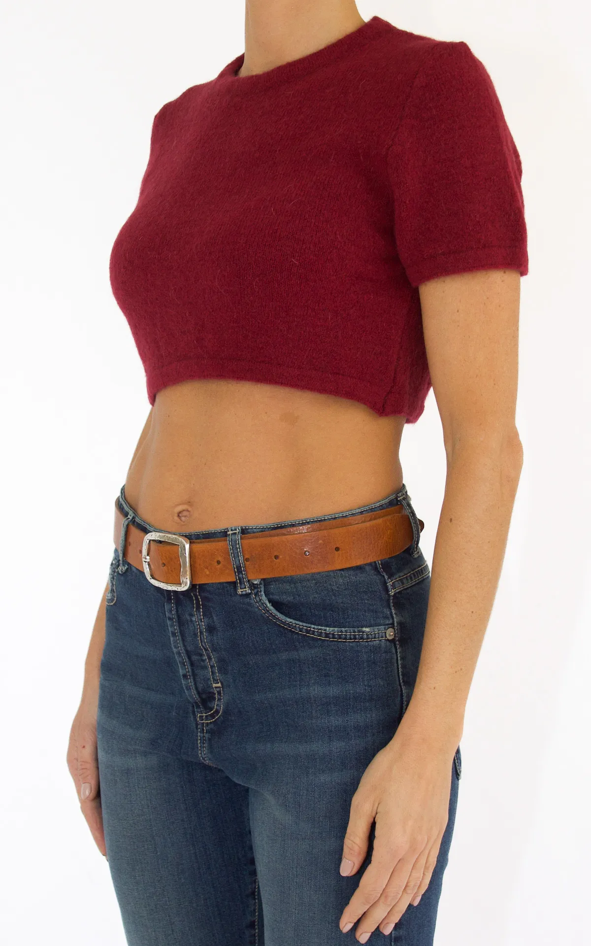 Maglia manica corta bordeaux Off-On