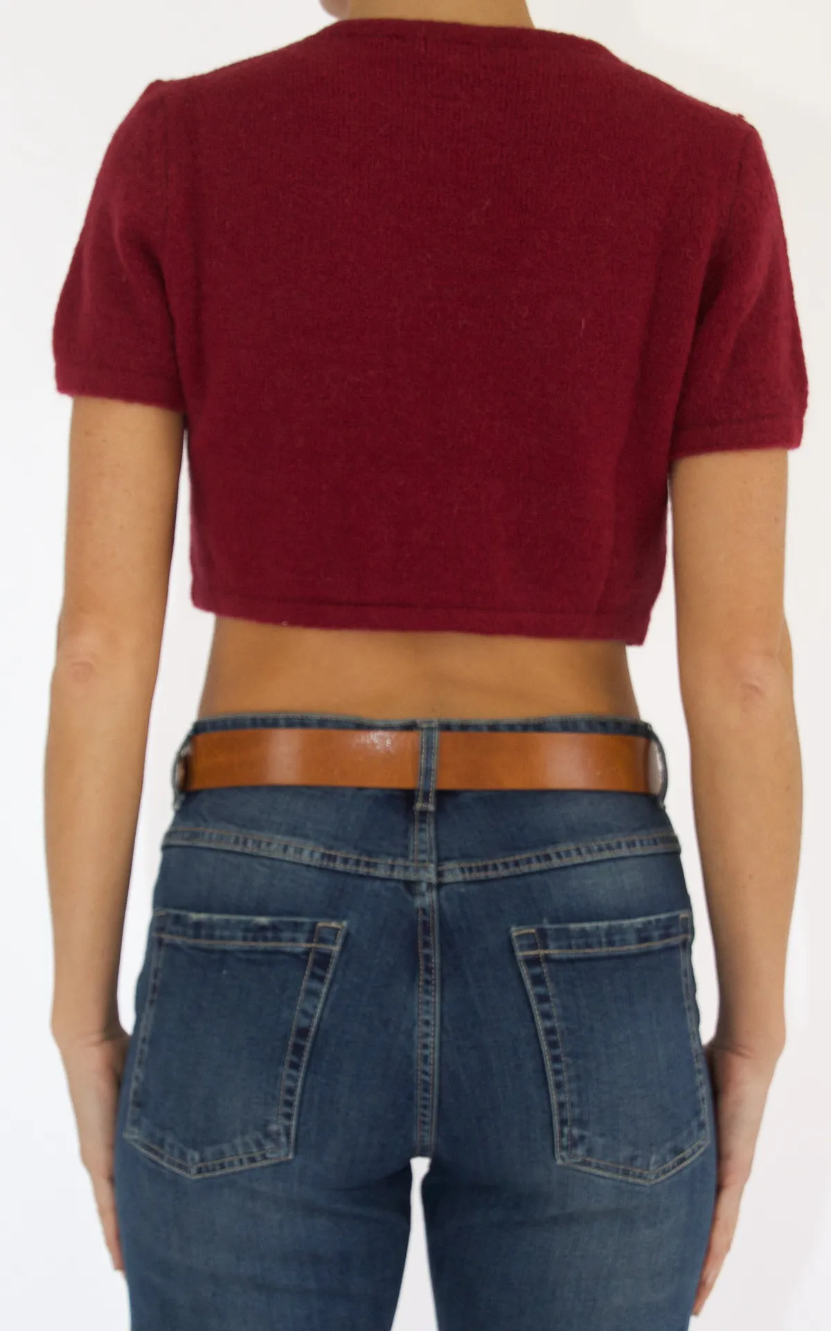 Maglia manica corta bordeaux Off-On