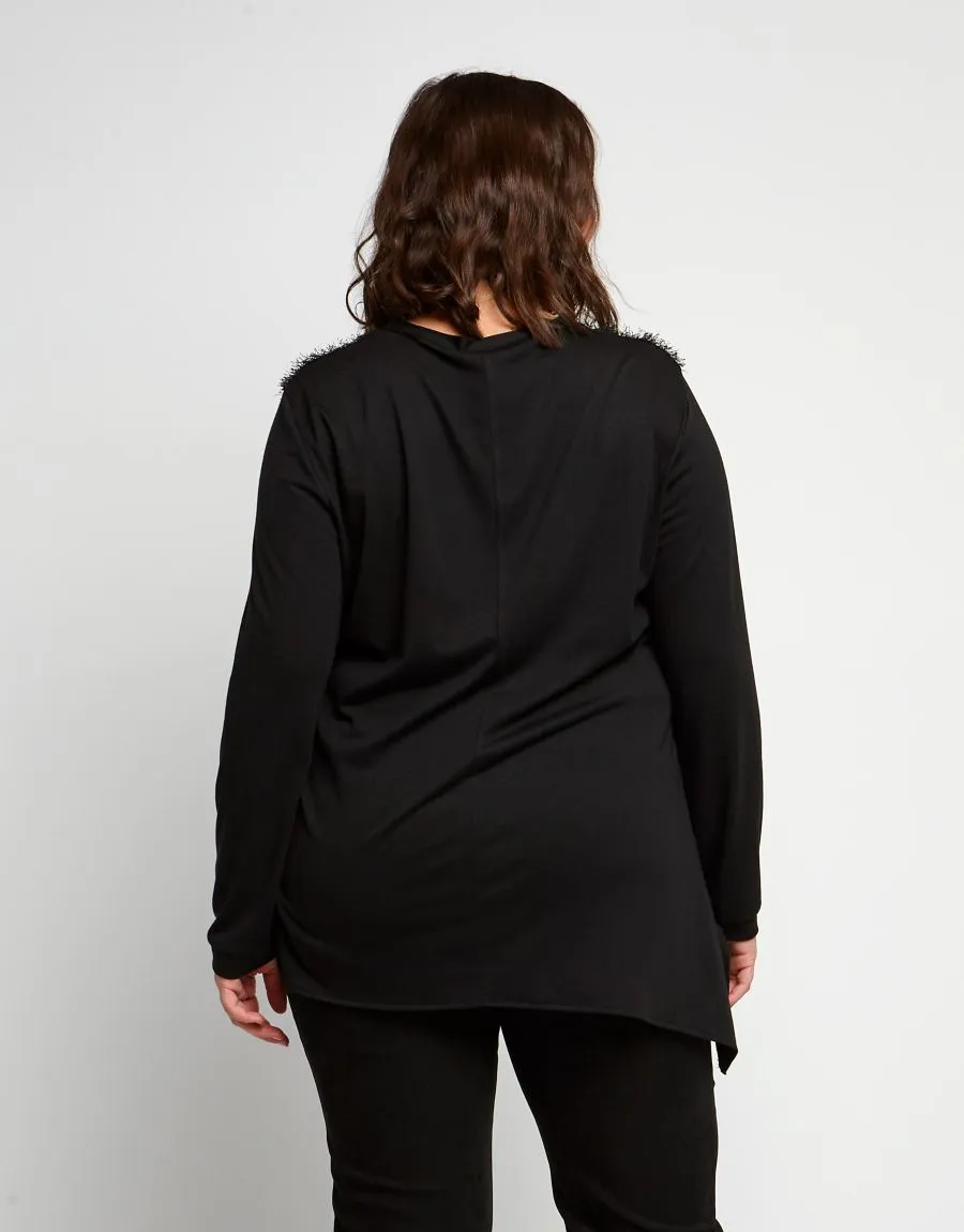 Maglia multicolor asimmetrica