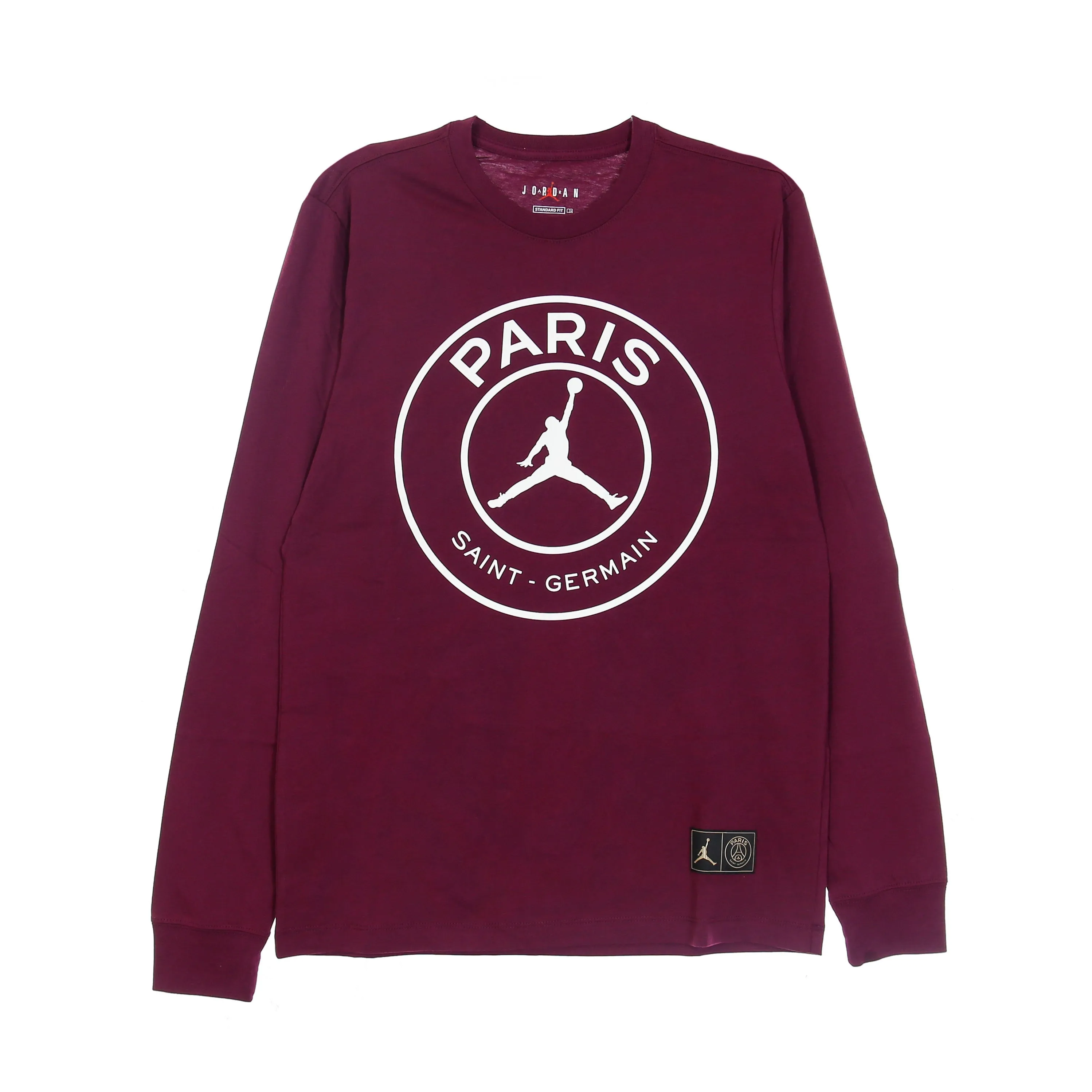 Maglietta Manica Lunga Uomo Paris Saint-germain L/s Tee Bordeaux