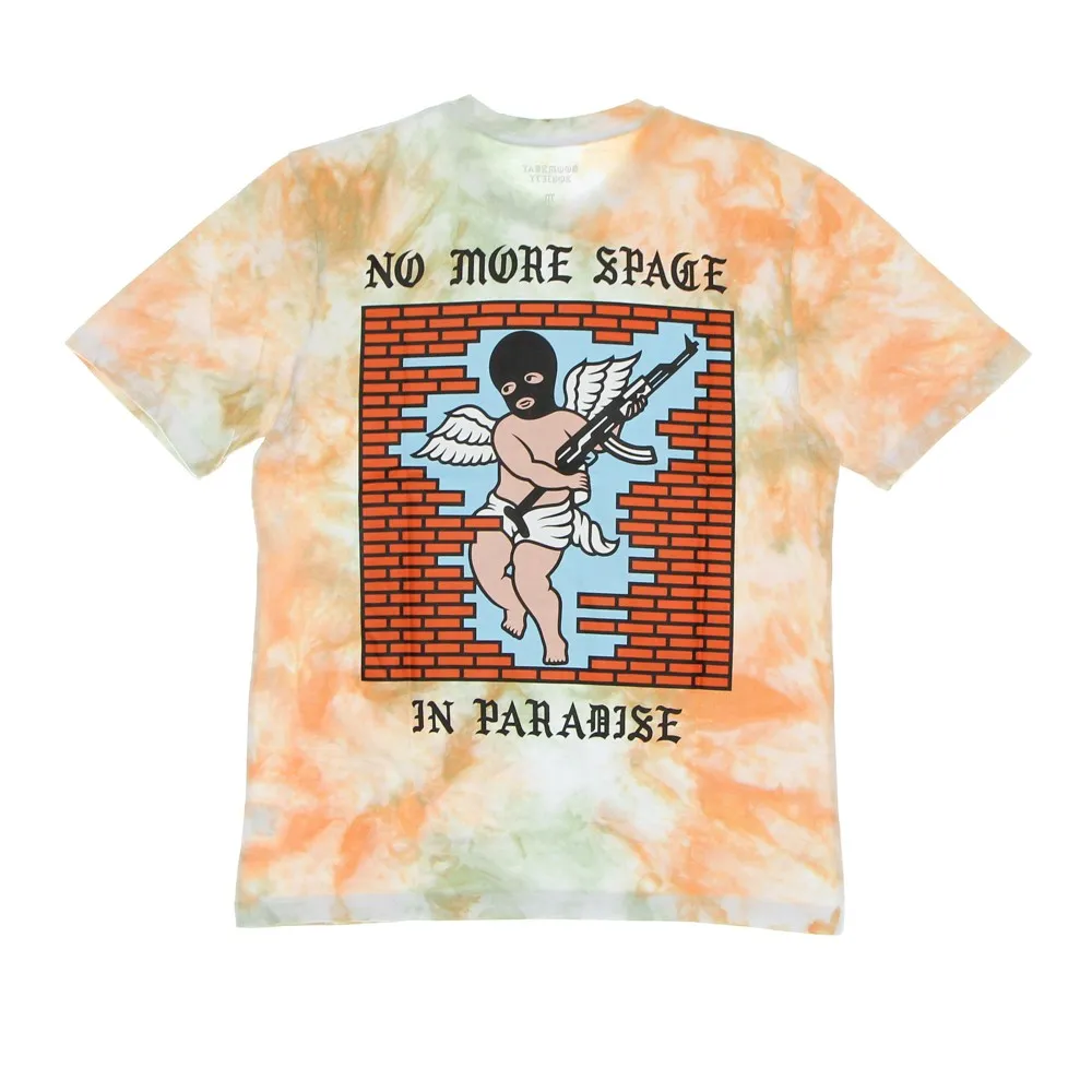 Maglietta Uomo No More Space Tee Orange/green Tie Dye