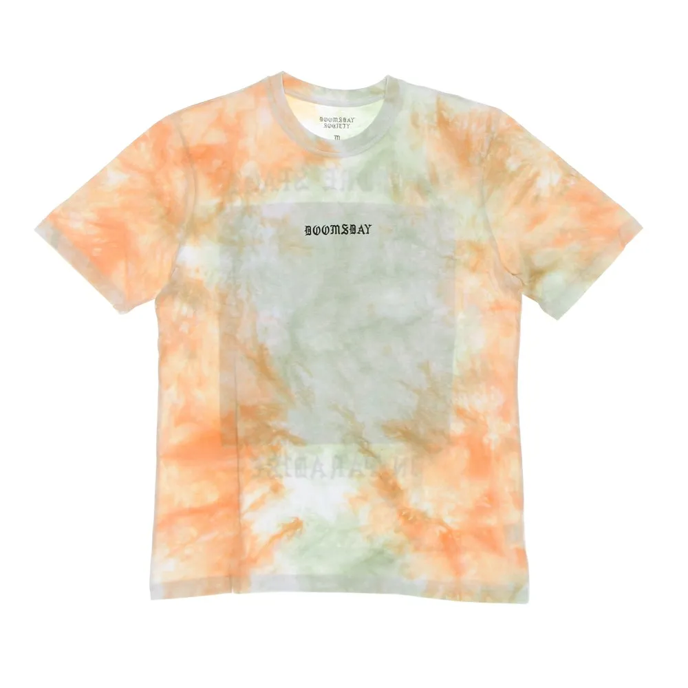 Maglietta Uomo No More Space Tee Orange/green Tie Dye