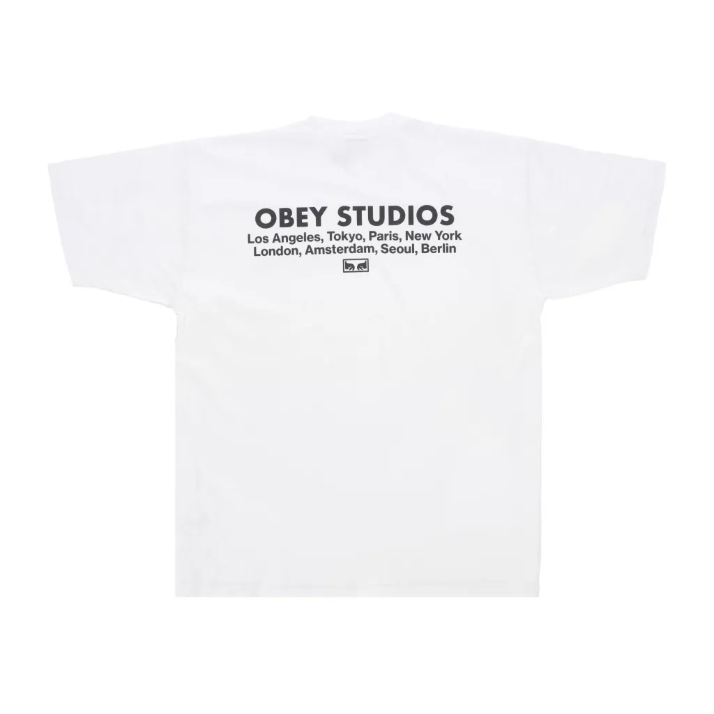 maglietta uomo studios eye heavyweight classic box tee WHITE