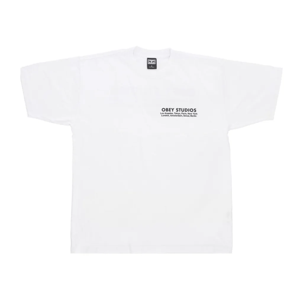 maglietta uomo studios eye heavyweight classic box tee WHITE