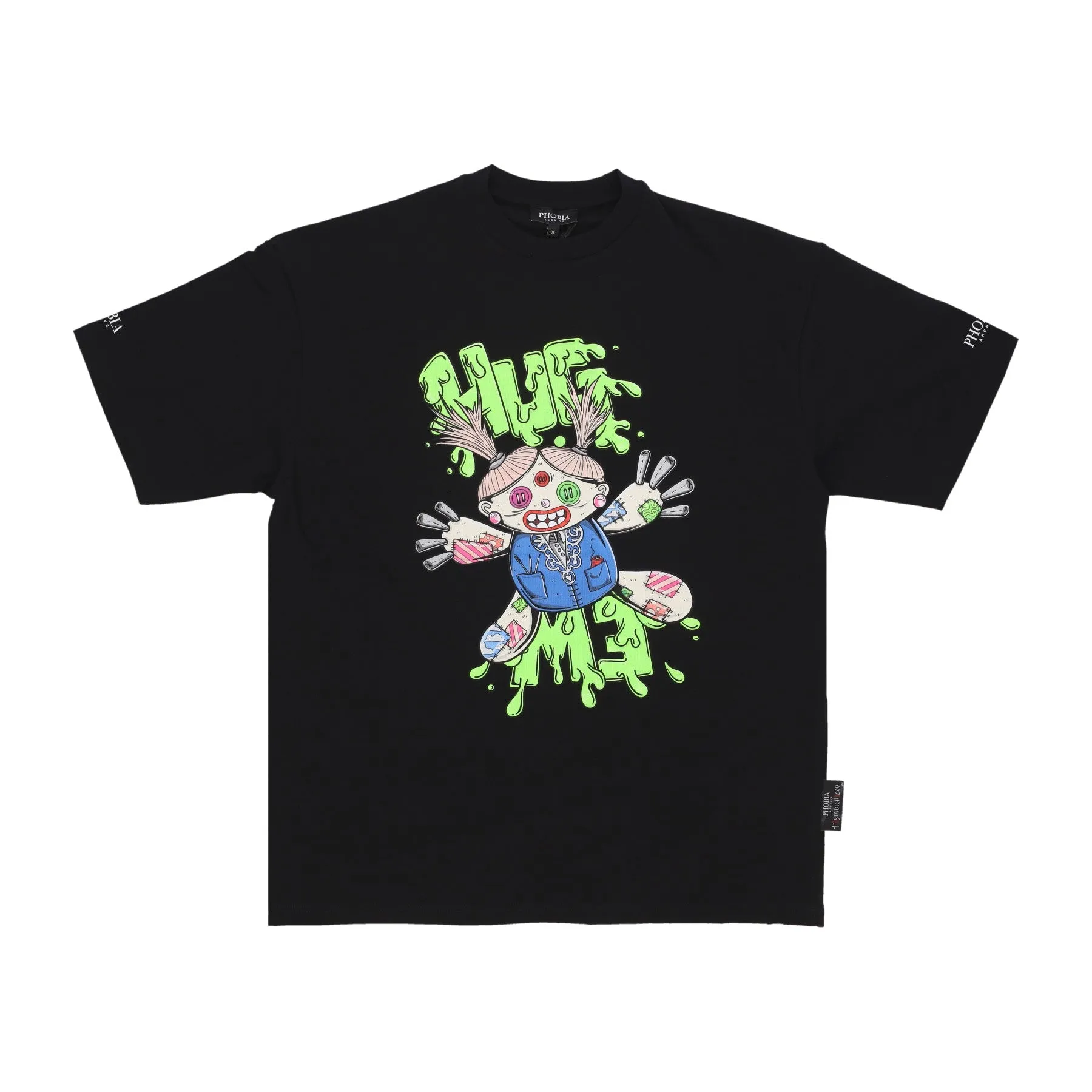Maglietta Uomo Tdc Hug Print Tee X Testa Di Chezzo Black