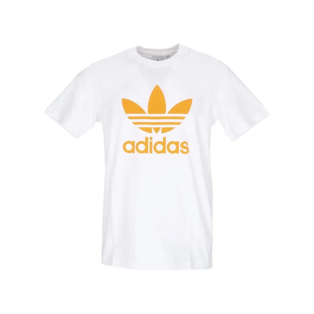 maglietta uomo trefoil tee WHITE/BRIGHT ORANGE