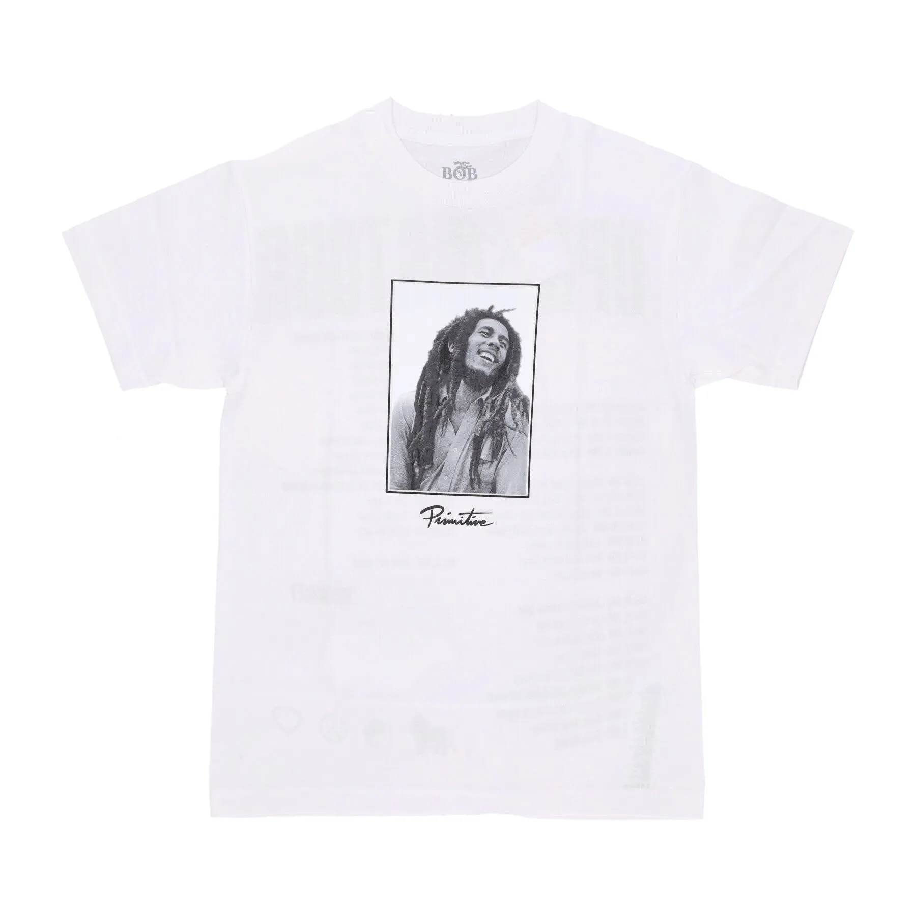 Maglietta Uomo Uprising Tee X Bob Marley White