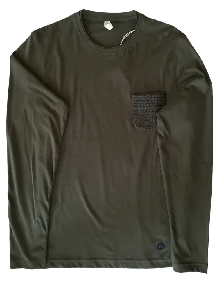 MARK UP UOMO M39135 MAGLIA COTONE VERDE MILITARE ART.30