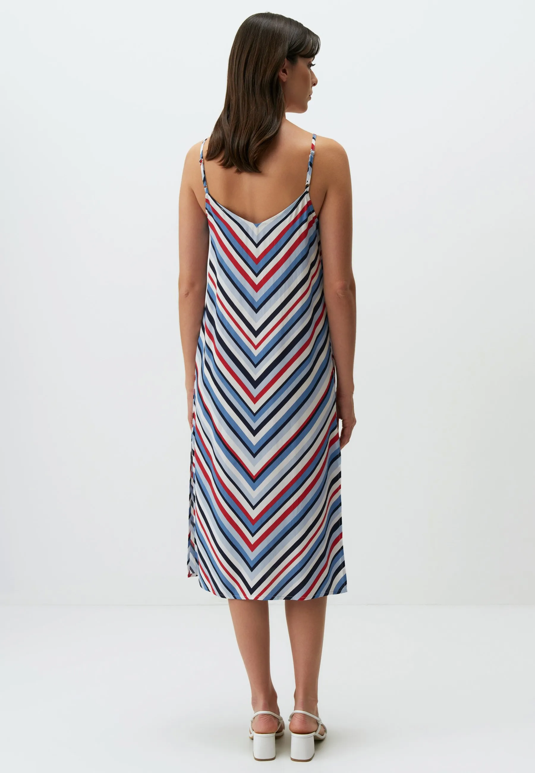 MIDI WITH V-NECK STRAPS - Vestito estivo