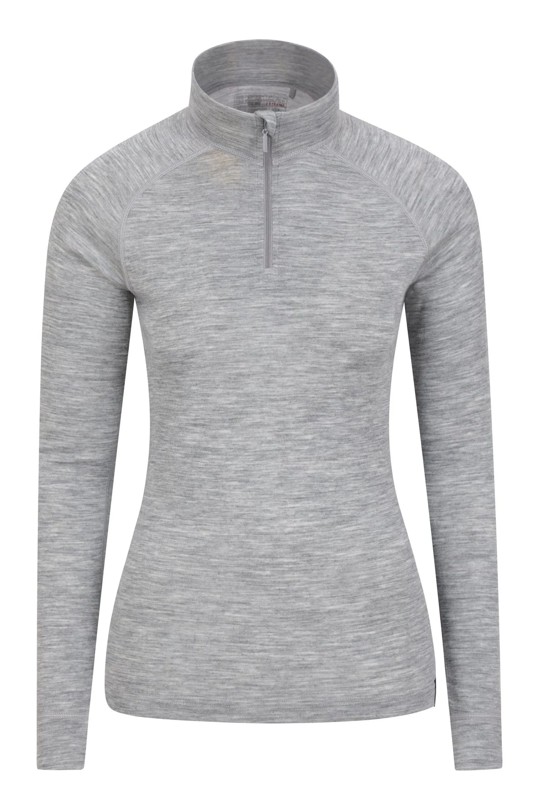 Mountain Warehouse Donna - Top termico Con zip in lana merino