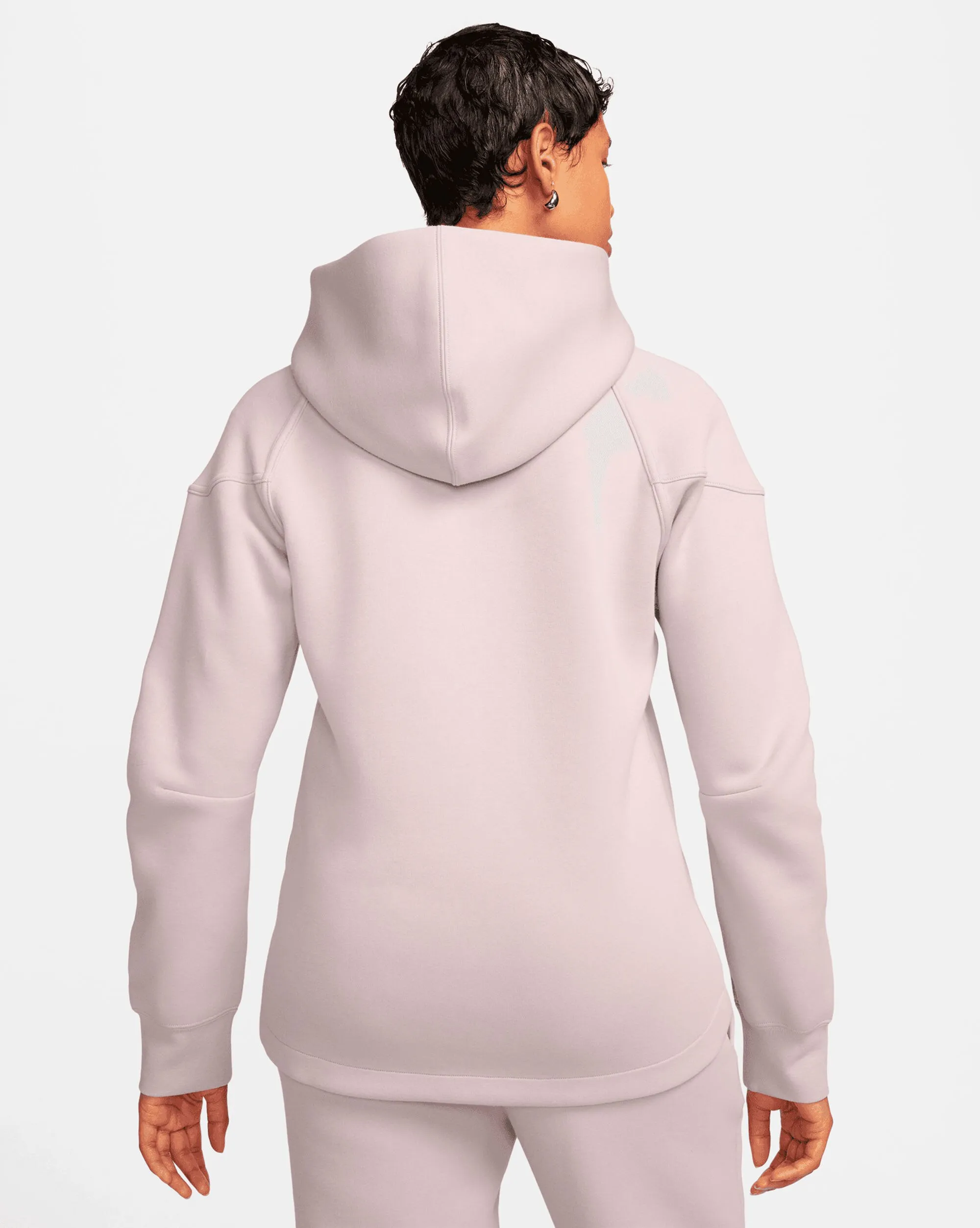 Nike Tech Fleece Windrunner Felpa Con Cappuccio Full Zip Rosa Donna