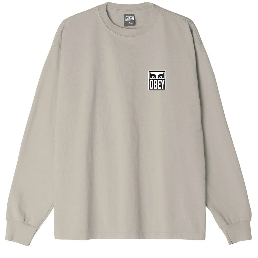 OBEY EYES ICON 2 HEAVYWEIGHT CLASSIC CUSTOM TEE LS